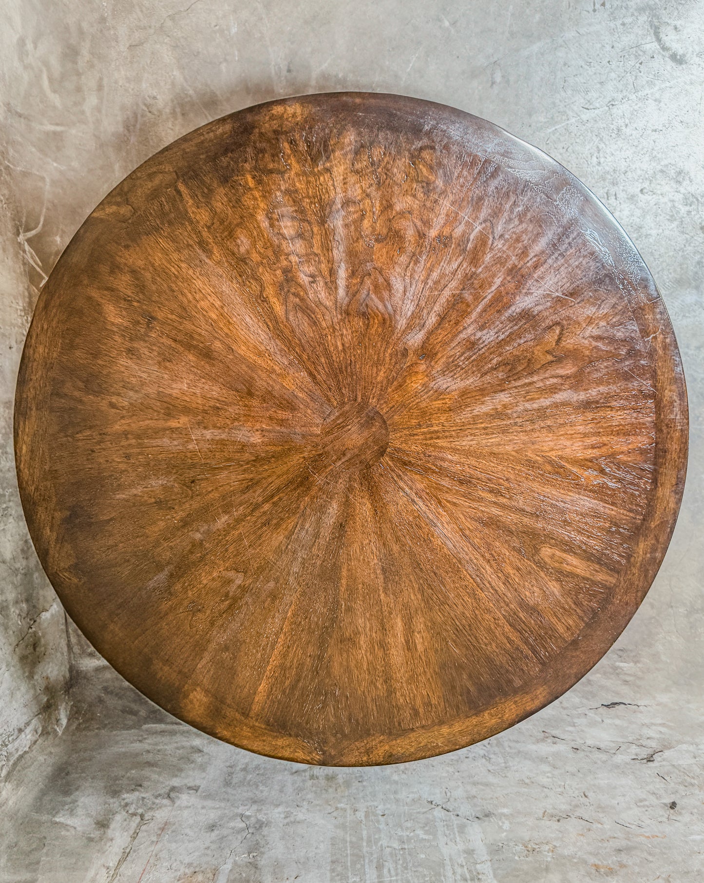 Exquisite Ebanista D'Orsay Gallery Table - Hand-Planed Walnut, 22K Gold Finish - Like New!