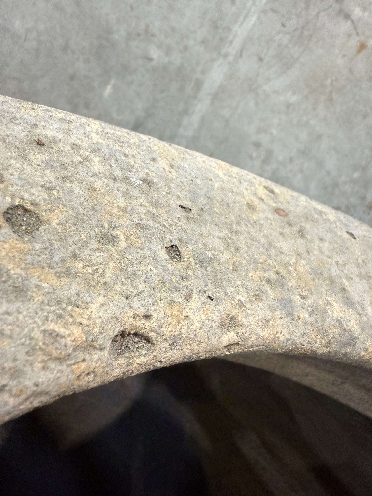 Antique Early 20th Century Monumental Terracotta “Beehive” Olive Oil Jar – Ribbed Amphora Vessel, 46″H × 42″W