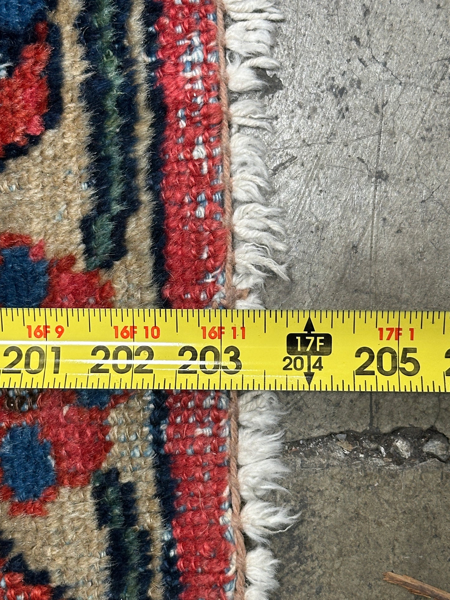 Antique Sarouk-Style Gallery Rug, Hand-Knotted Wool, Floral, 17ft x 38in