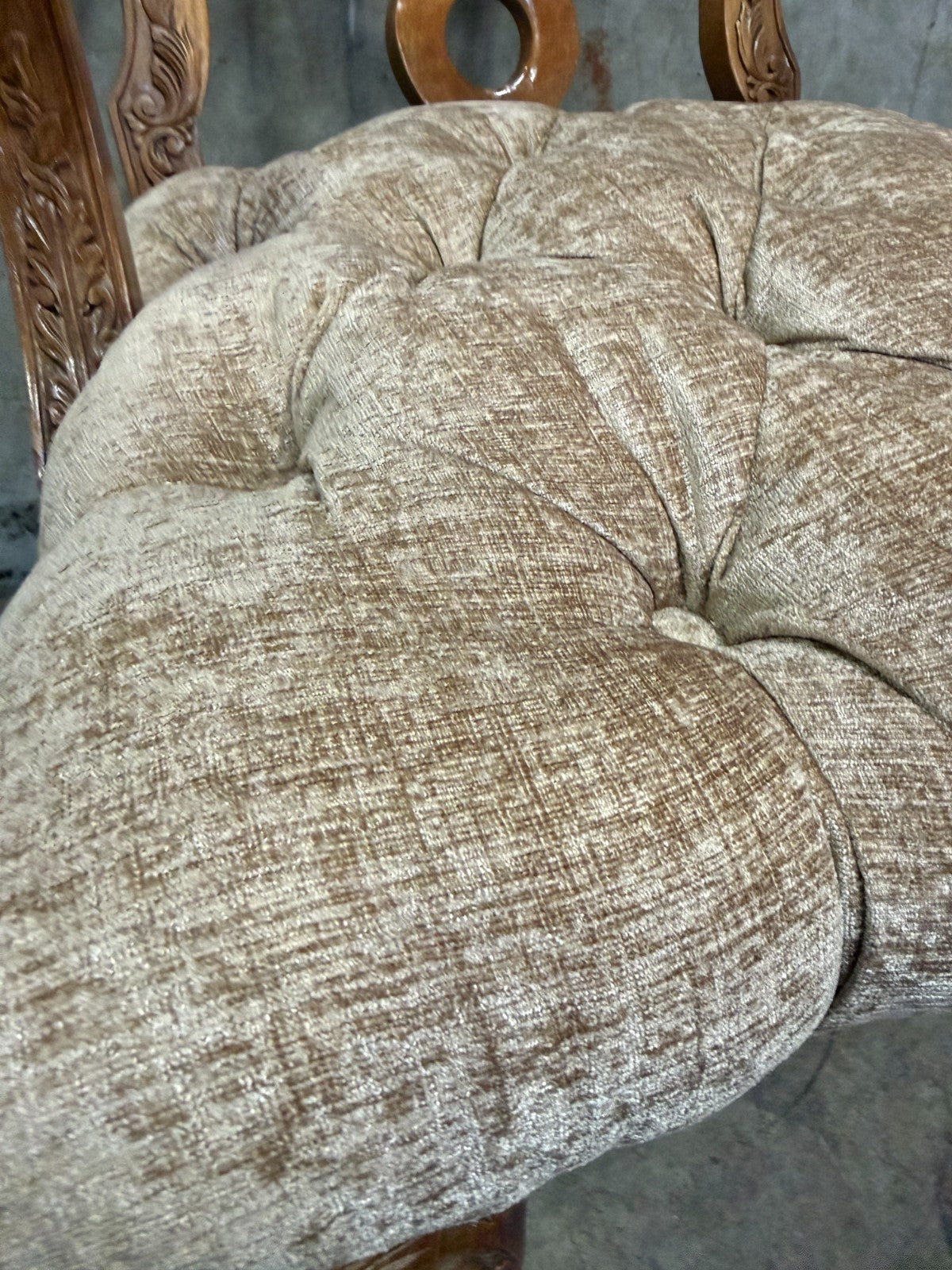 Exquisite Antique Late Victorian Rococo Revival Carved Walnut Armchairs - Pair