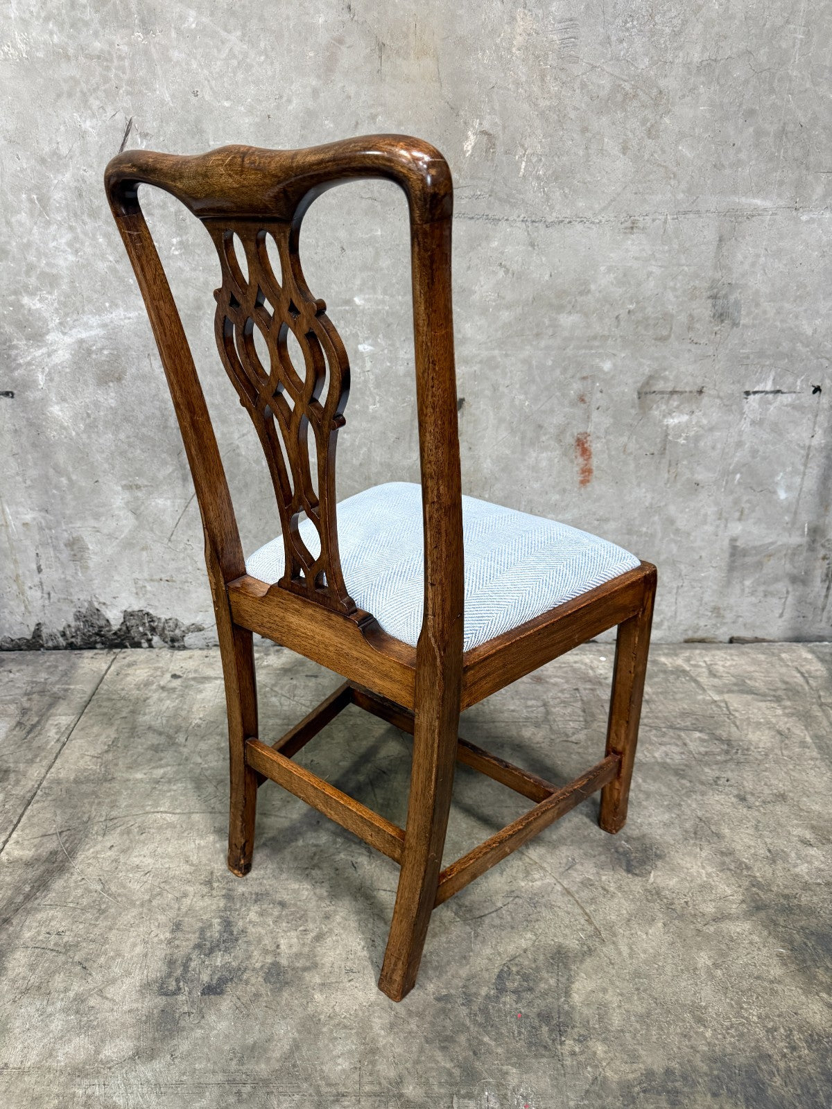 Set of 8 Spectacular Antique 1830s Chippendale Mahogany Dining Chairs (6+2)