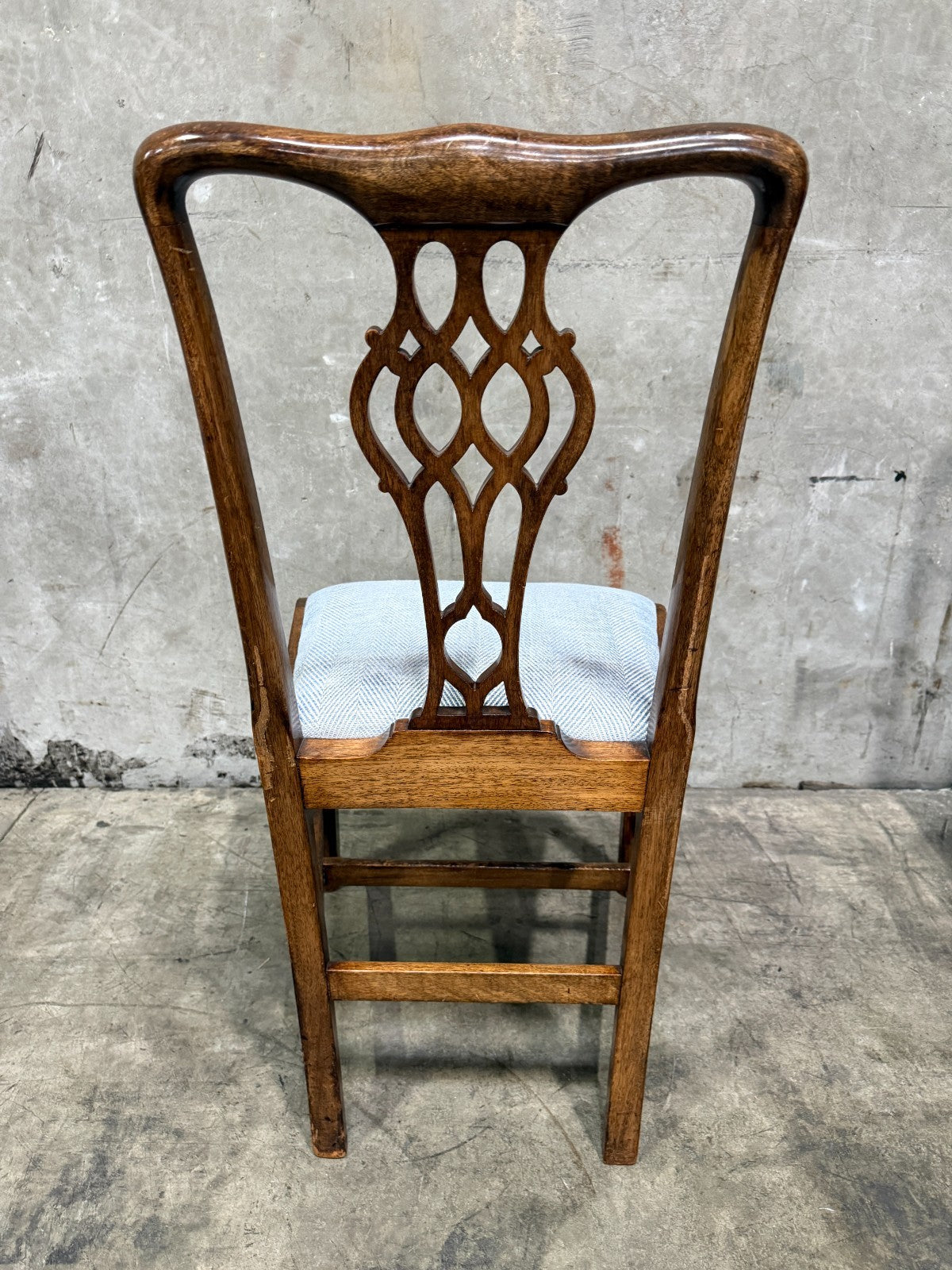 Set of 8 Spectacular Antique 1830s Chippendale Mahogany Dining Chairs (6+2)