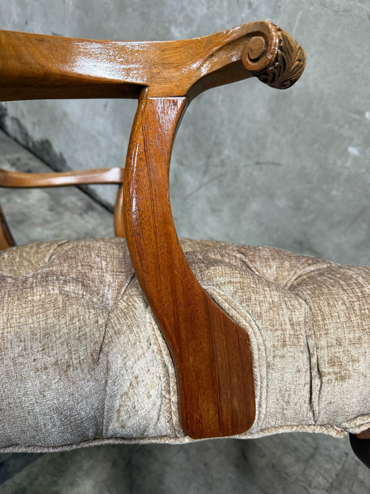 Exquisite Antique Late Victorian Rococo Revival Carved Walnut Armchairs - Pair