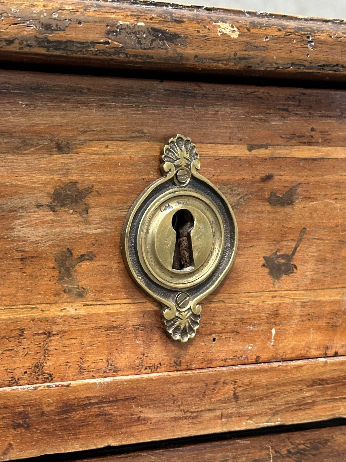 19th Century Italian Neoclassical Walnut Commode Inlay 3 Drawer Chest
