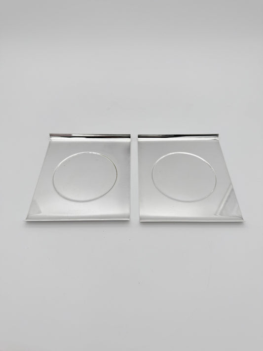 Sabattini Argenteria Stainless Steel Wine Coasters - Set of 2