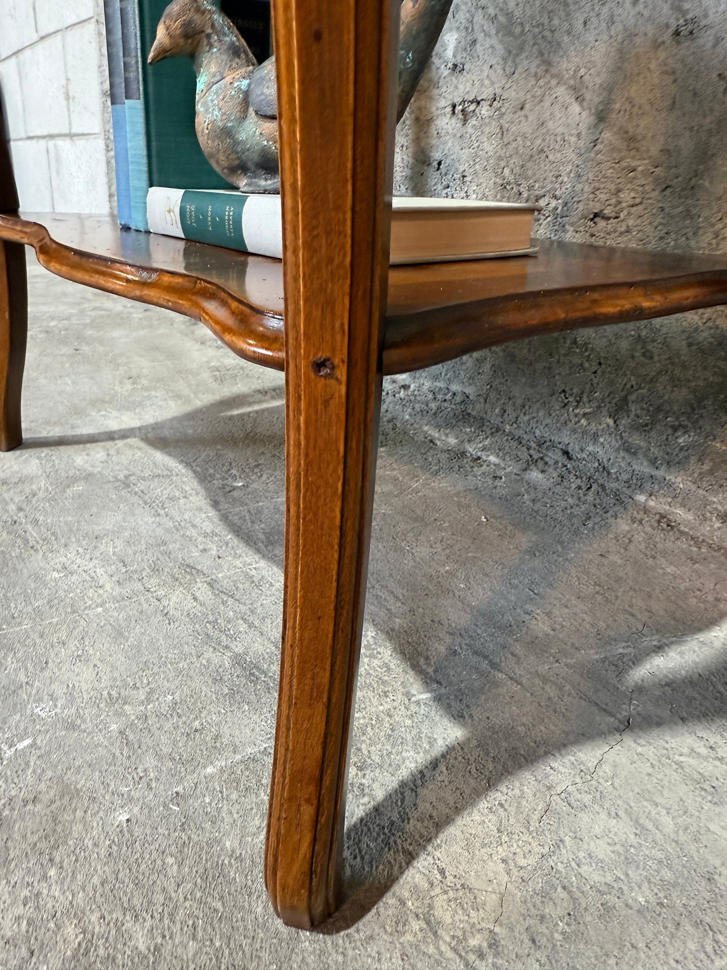 Exquisite Antique French Walnut Lift-Top Dressing Table - Louis XV Style