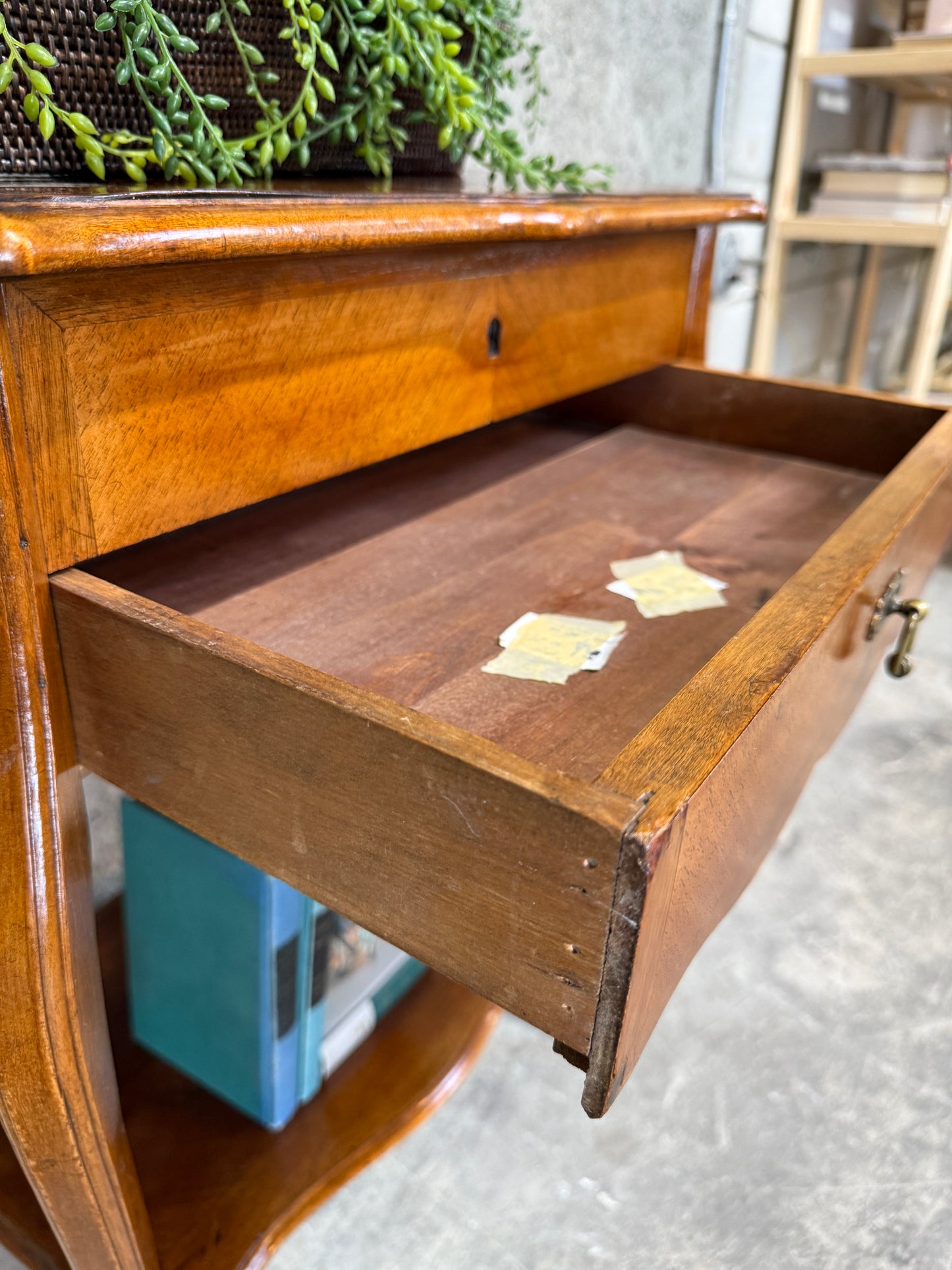 Exquisite Antique French Walnut Lift-Top Dressing Table - Louis XV Style