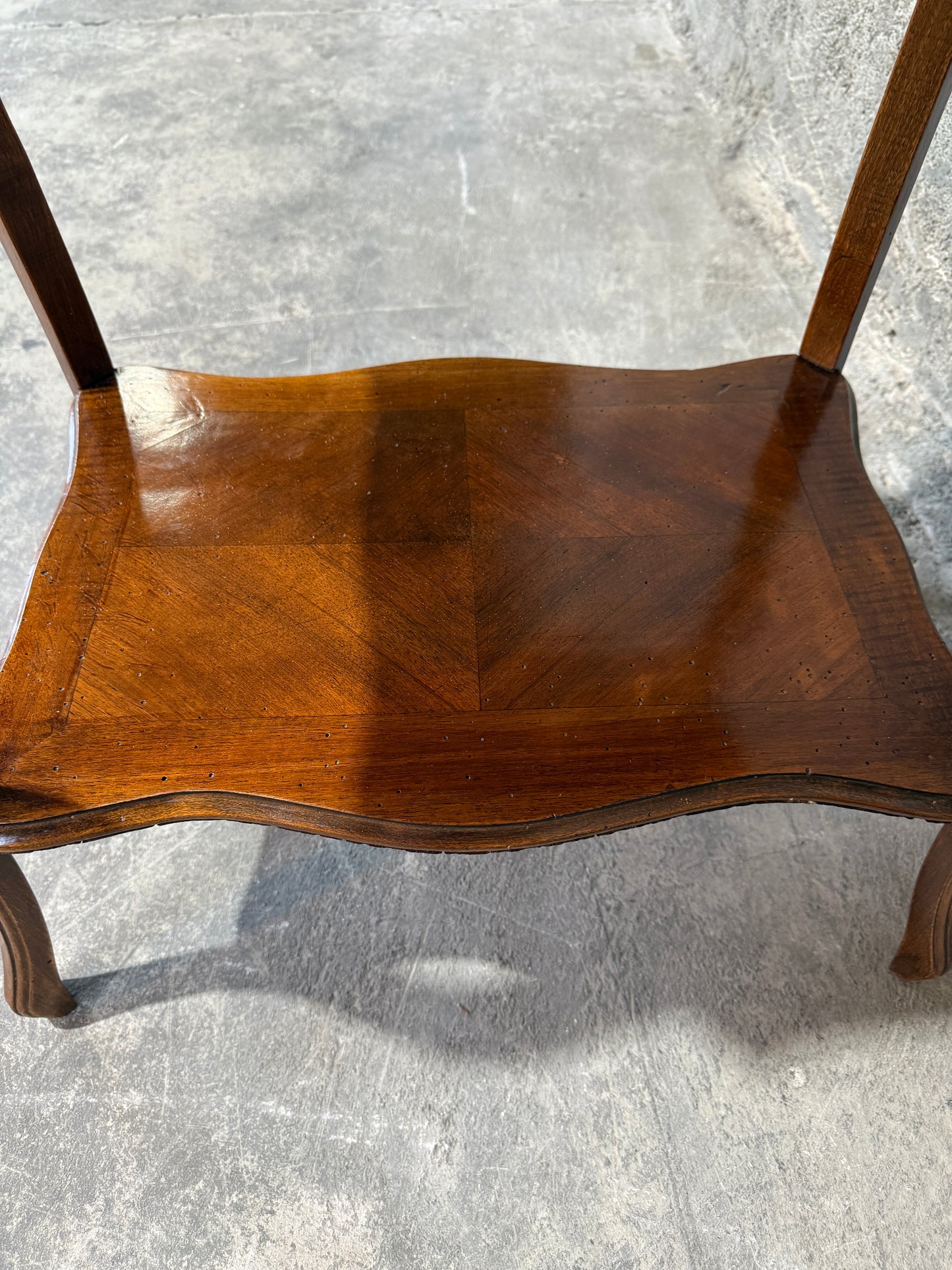 Exquisite Antique French Walnut Lift-Top Dressing Table - Louis XV Style