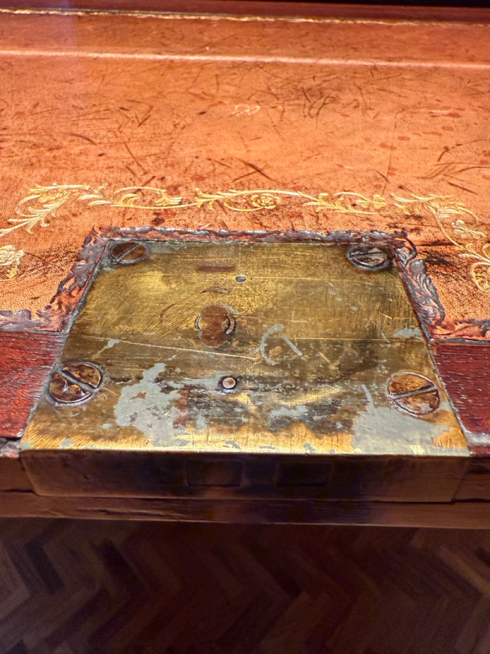 Antique George III Mahogany Secretary Bookcase Bureau with Glazed Doors 91"