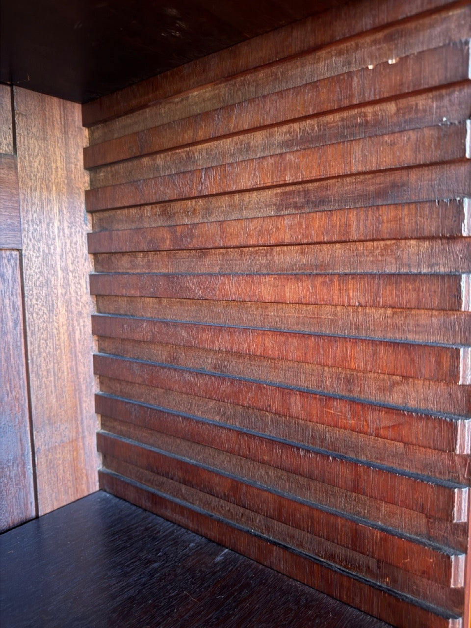 Antique George III Mahogany Secretary Bookcase Bureau with Glazed Doors 91"