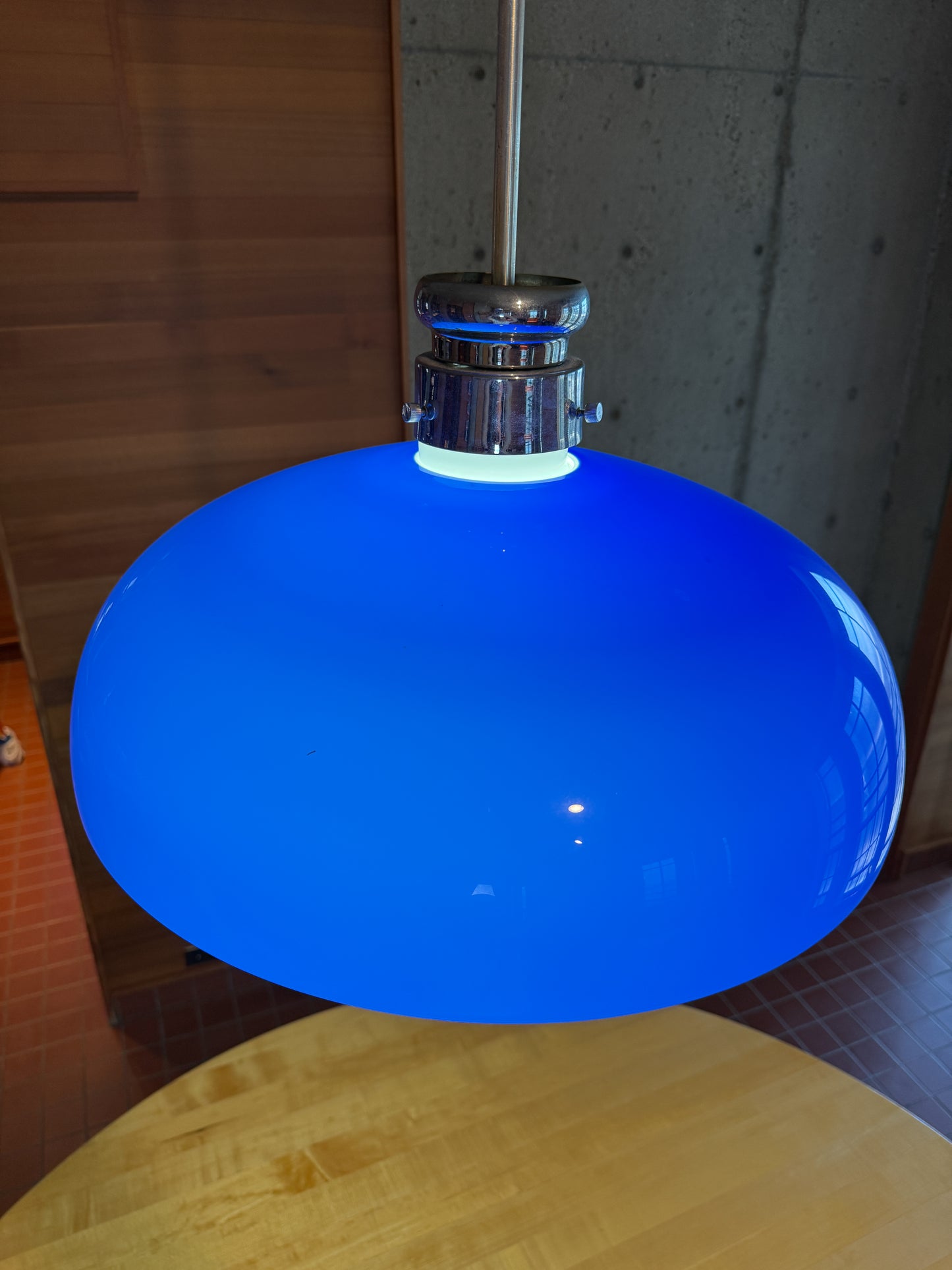 Alessandro Pianon for Vistosi Italy 1961 Murano Glass Pendant Light Vintage MCM