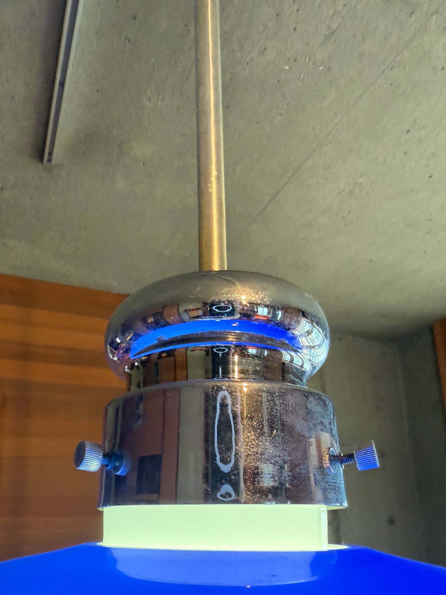 Alessandro Pianon for Vistosi Italy 1961 Murano Glass Pendant Light Vintage MCM