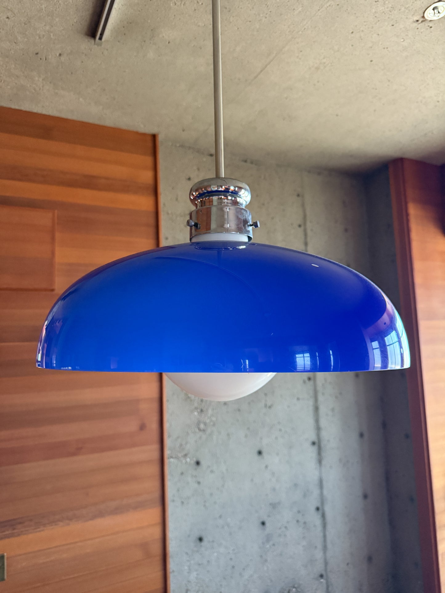 Alessandro Pianon for Vistosi Italy 1961 Murano Glass Pendant Light Vintage MCM