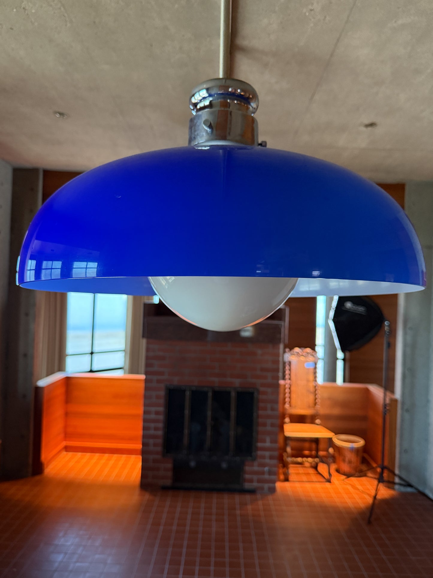 Alessandro Pianon for Vistosi Italy 1961 Murano Glass Pendant Light Vintage MCM