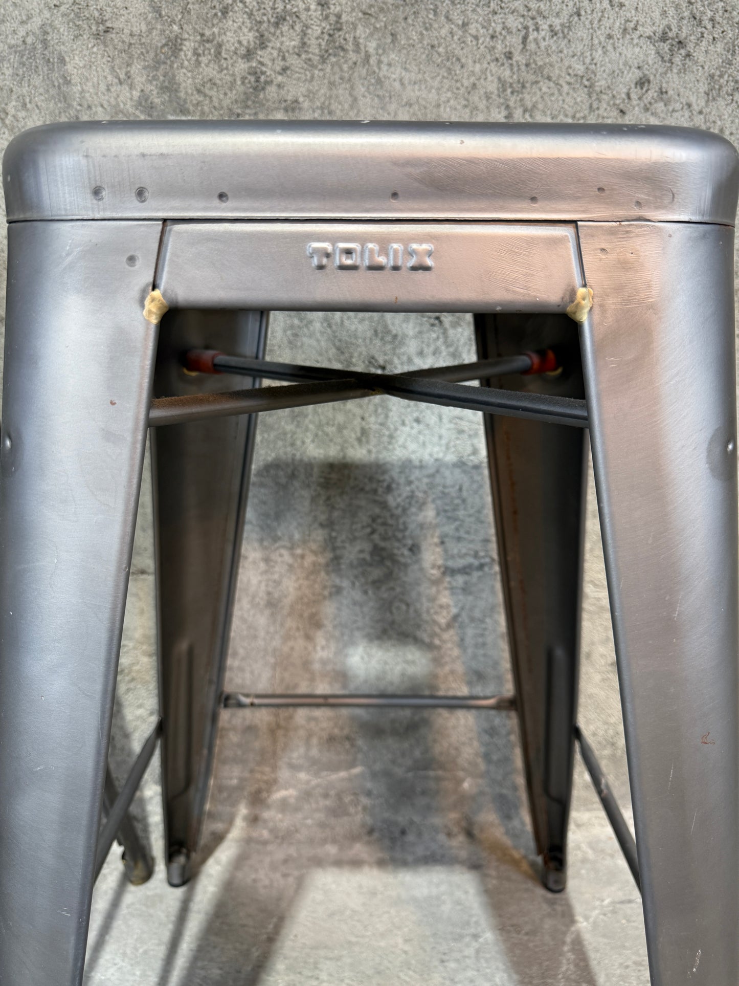 Pair of Tolix - Authentic Made In France - Marais Stools 27.5"