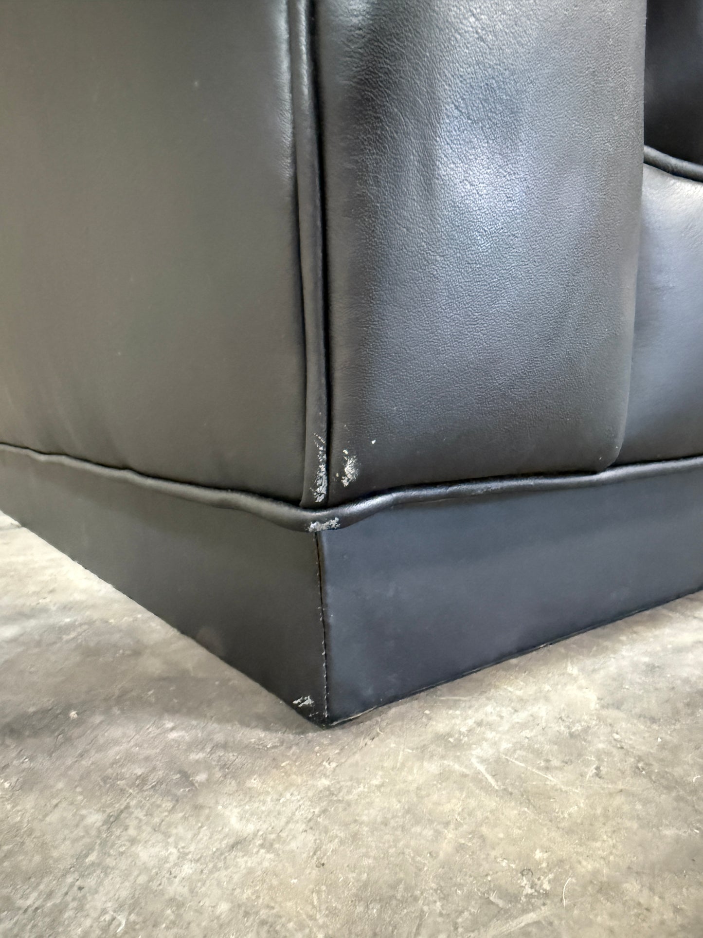 Iconic 1960s Leather Chesterfield Sofa – Restored by Fitzgeralds San Francisco, 110”