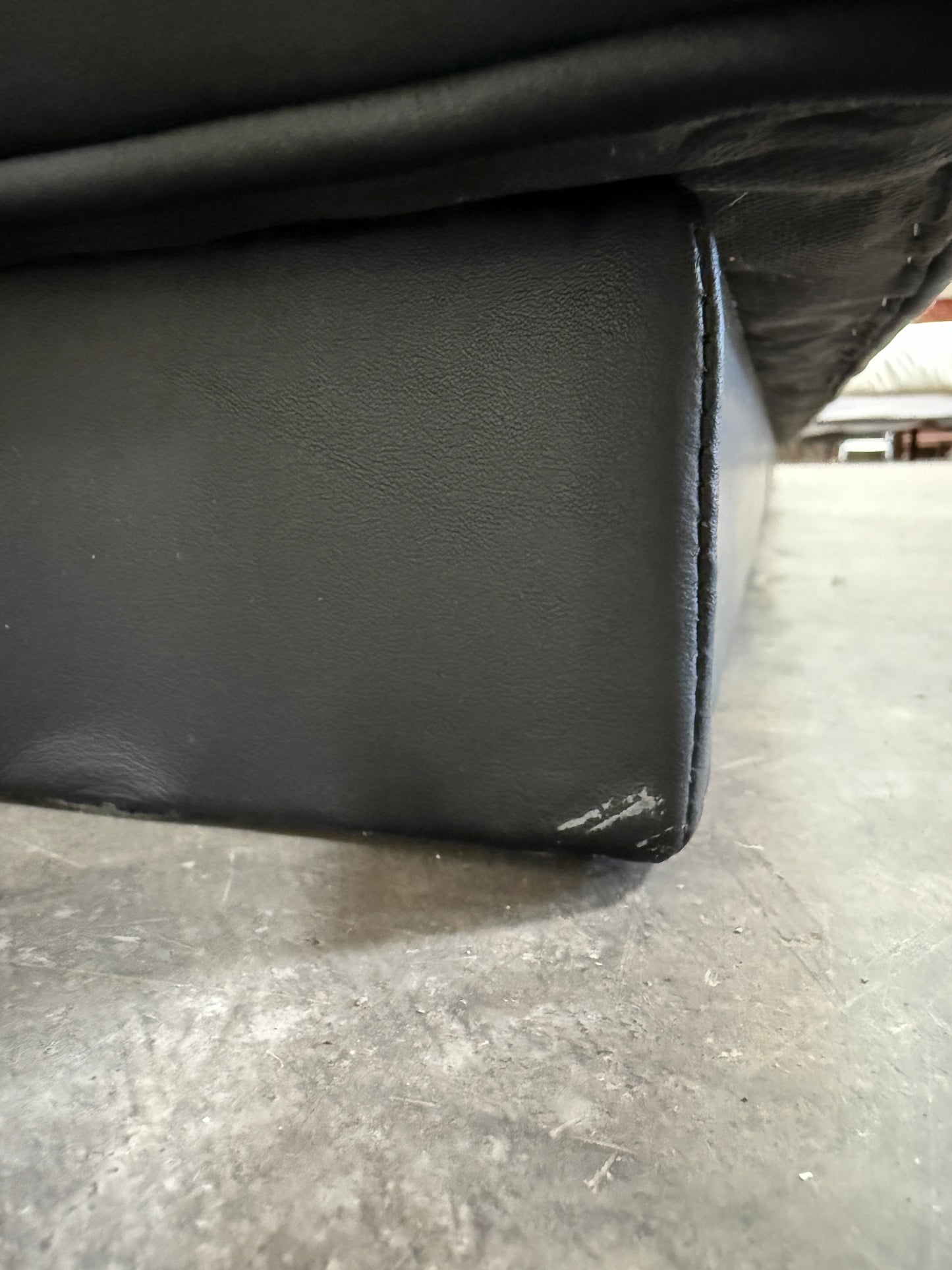 Iconic 1960s Leather Chesterfield Sofa – Restored by Fitzgeralds San Francisco, 110”