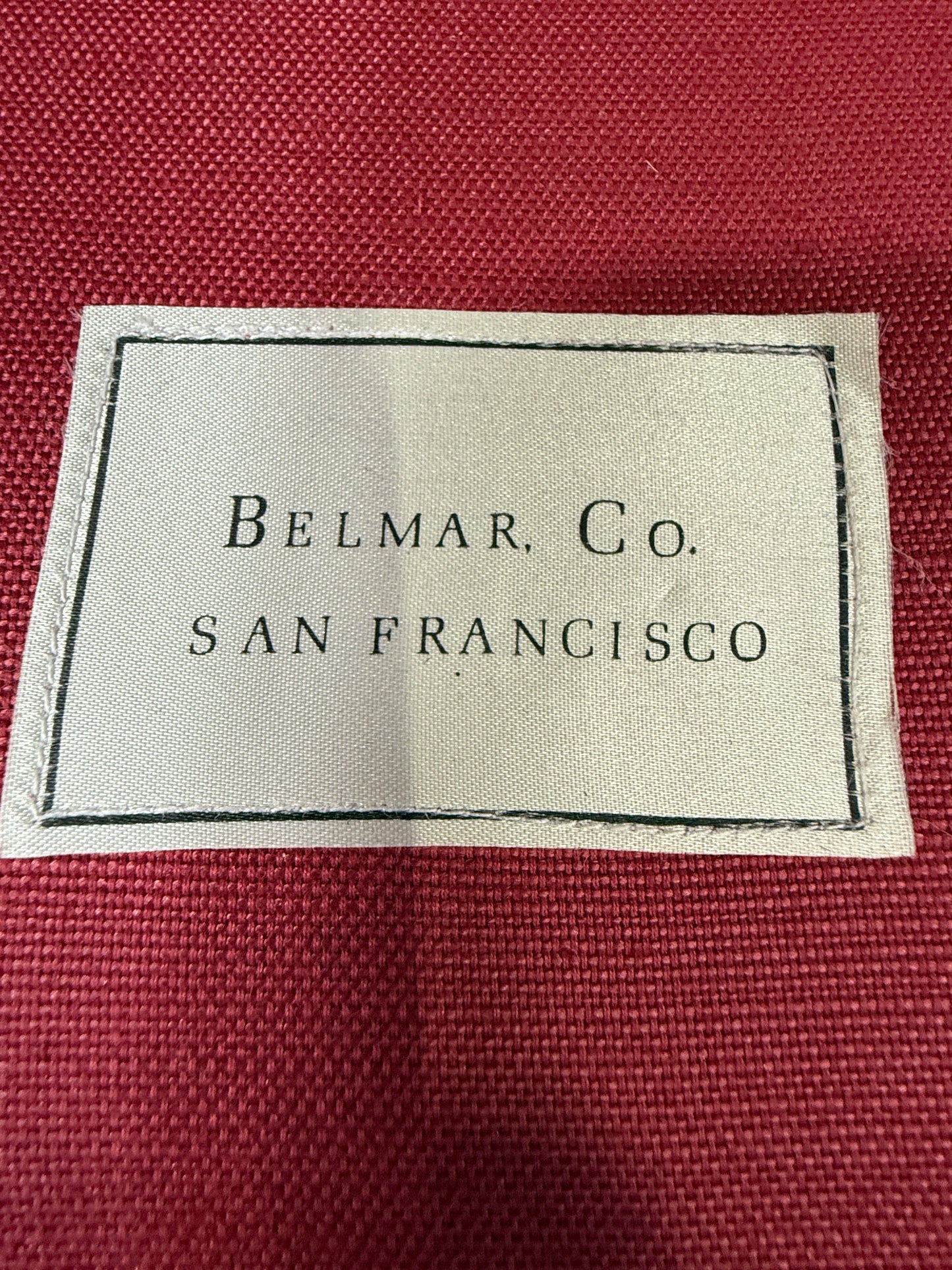 1970s Michael Taylor Red Leather Lounge Chair & Ottoman – Refurbished by Belmar Co. San Francisco