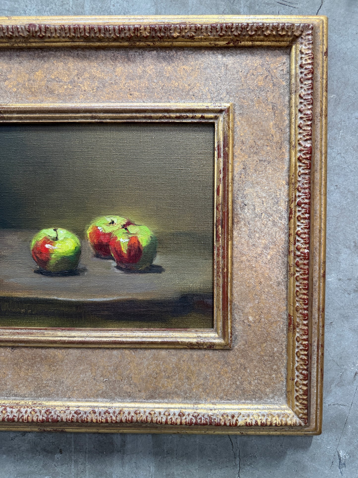 Nancy Chaboun Lady Apples Oil Painting Signed Meyer Gallery Scottsdale Artist