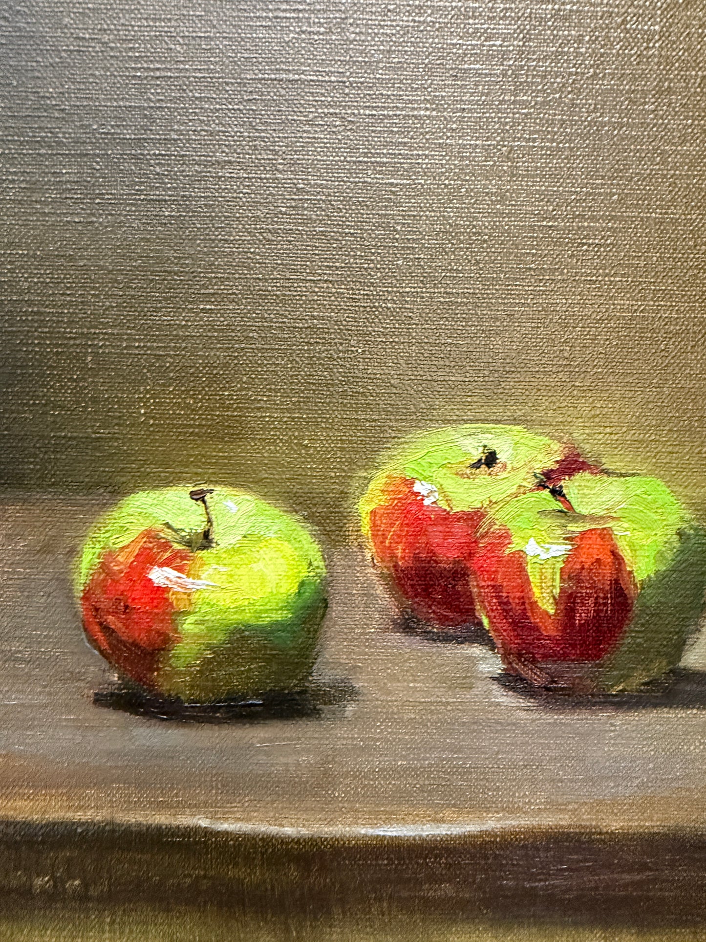 Nancy Chaboun Lady Apples Oil Painting Signed Meyer Gallery Scottsdale Artist