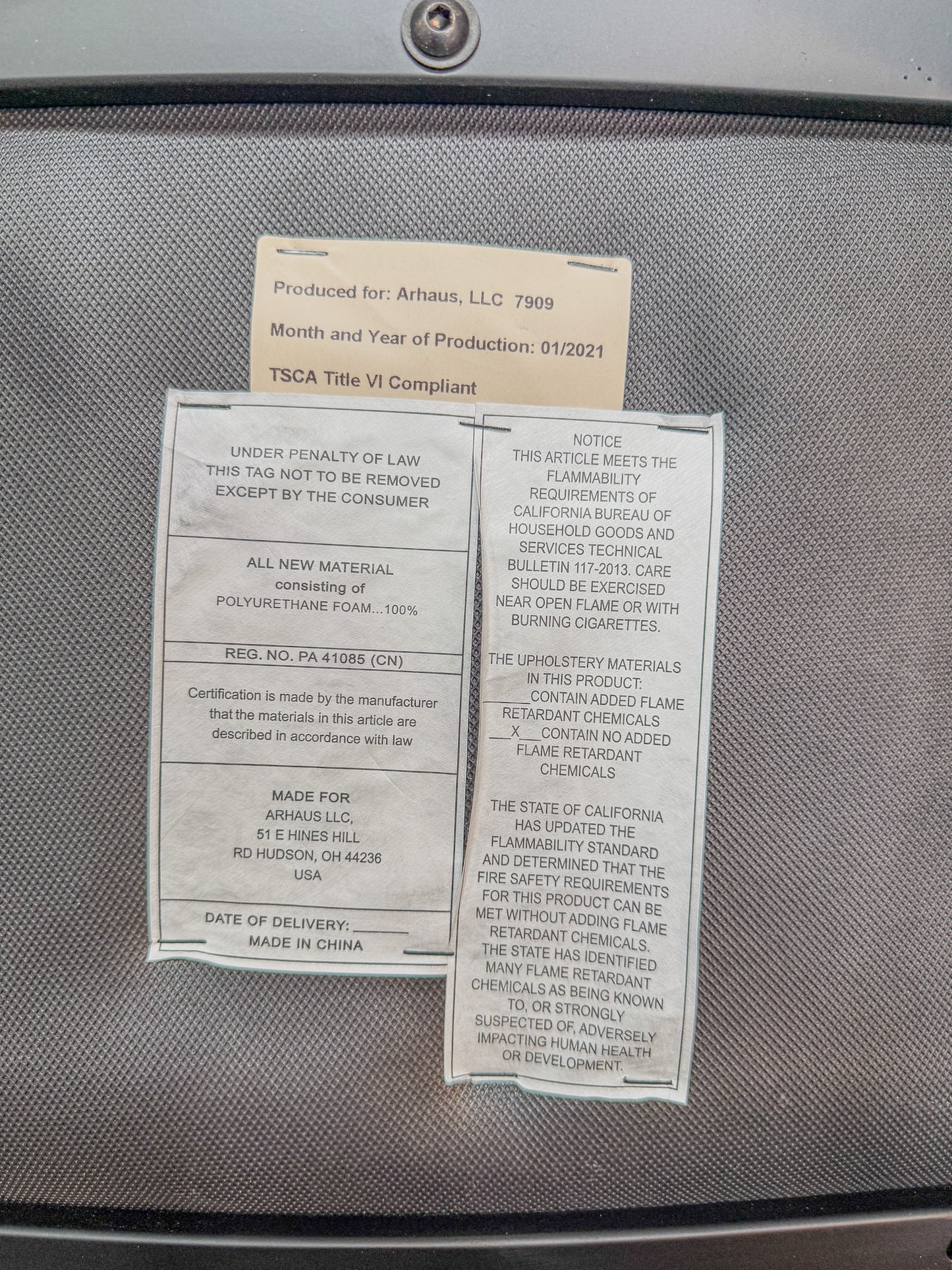 Set of Eight (8) Arhaus "Gage" Upholstered Dining Chairs