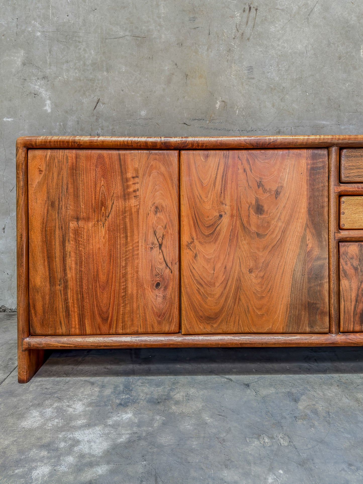 Iconic Arthur Espenet Carpenter Apprentice Credenza - California Walnut (1975, Bolinas, CA)
