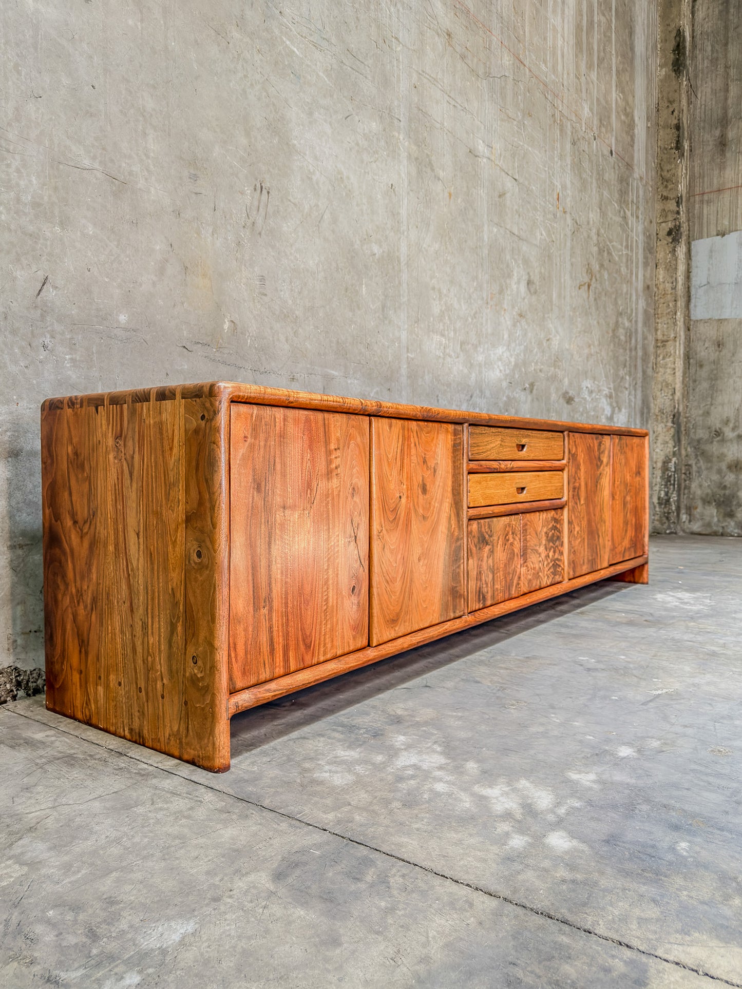 Iconic Arthur Espenet Carpenter Apprentice Credenza - California Walnut (1975, Bolinas, CA)