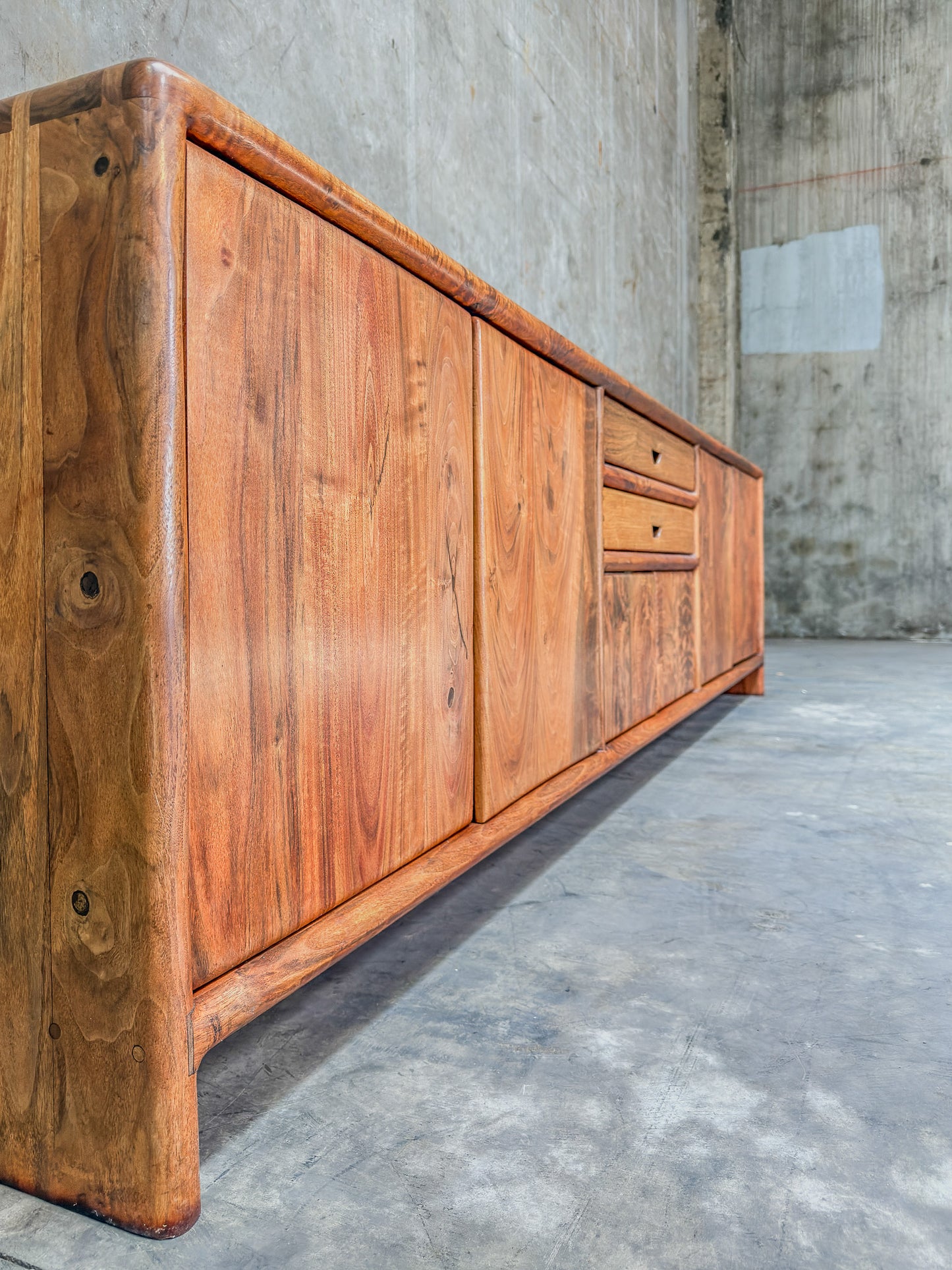 Iconic Arthur Espenet Carpenter Apprentice Credenza - California Walnut (1975, Bolinas, CA)