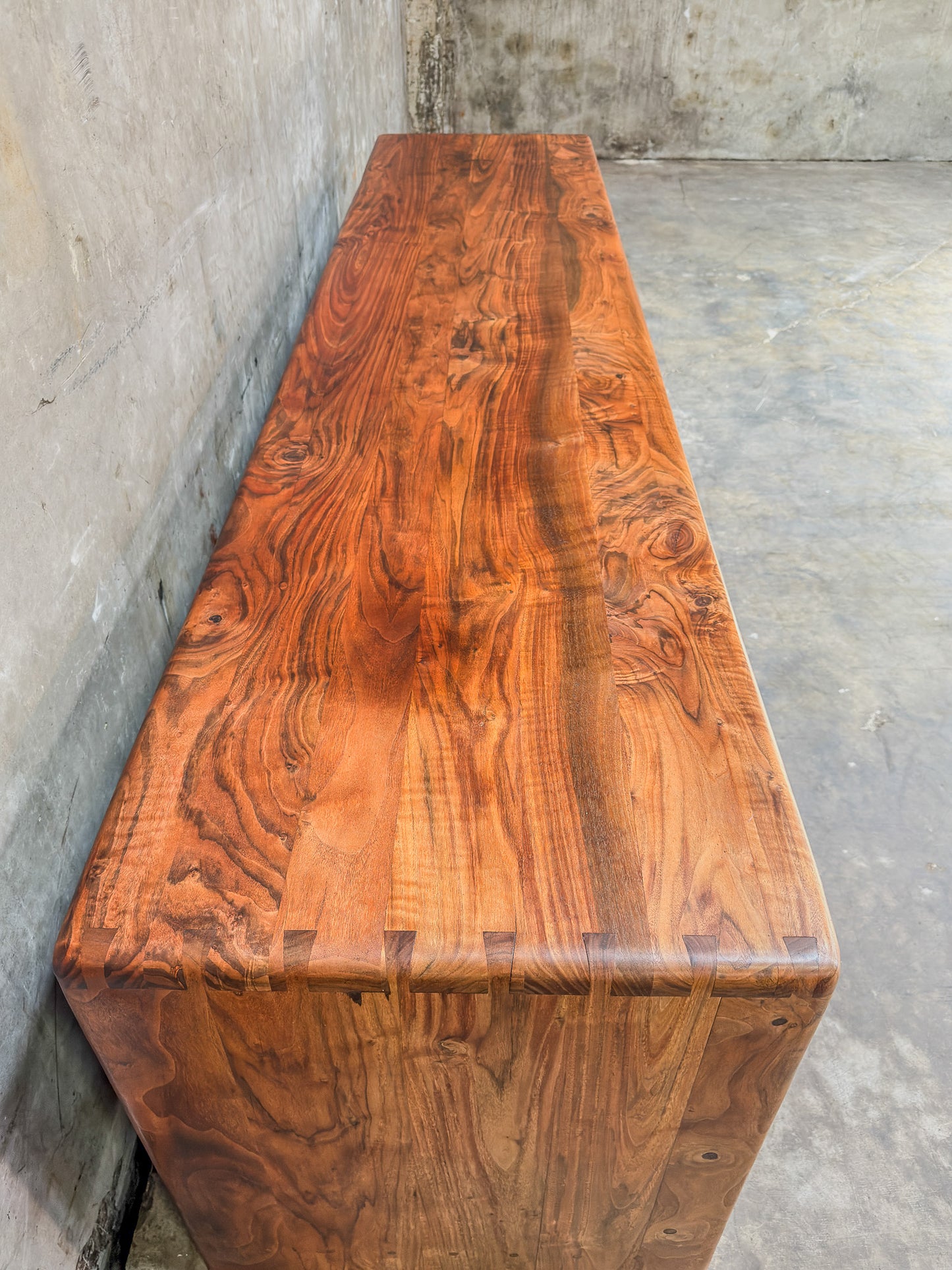 Iconic Arthur Espenet Carpenter Apprentice Credenza - California Walnut (1975, Bolinas, CA)