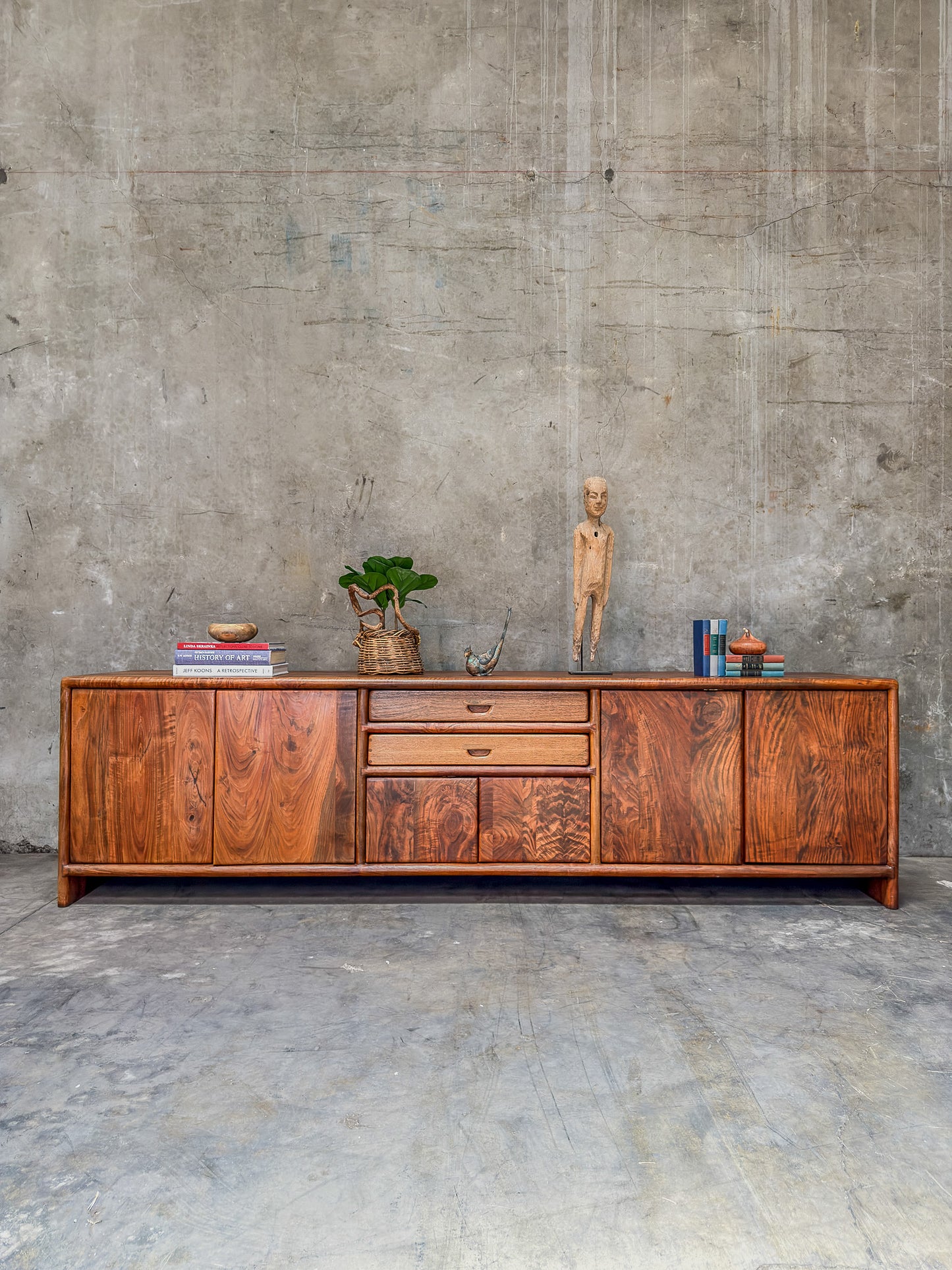 Iconic Arthur Espenet Carpenter Apprentice Credenza - California Walnut (1975, Bolinas, CA)