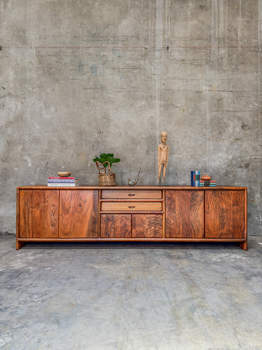 Iconic Arthur Espenet Carpenter Apprentice Credenza - California Walnut (1975, Bolinas, CA)