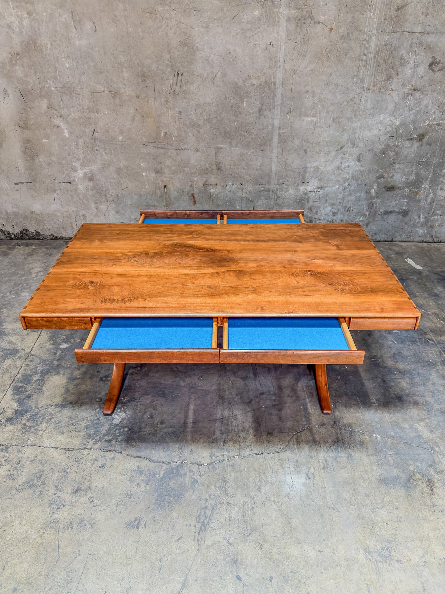 Historic Arthur Espenet Carpenter "Wishbone" Extension Dining Table - 1975 Bolinas Shop