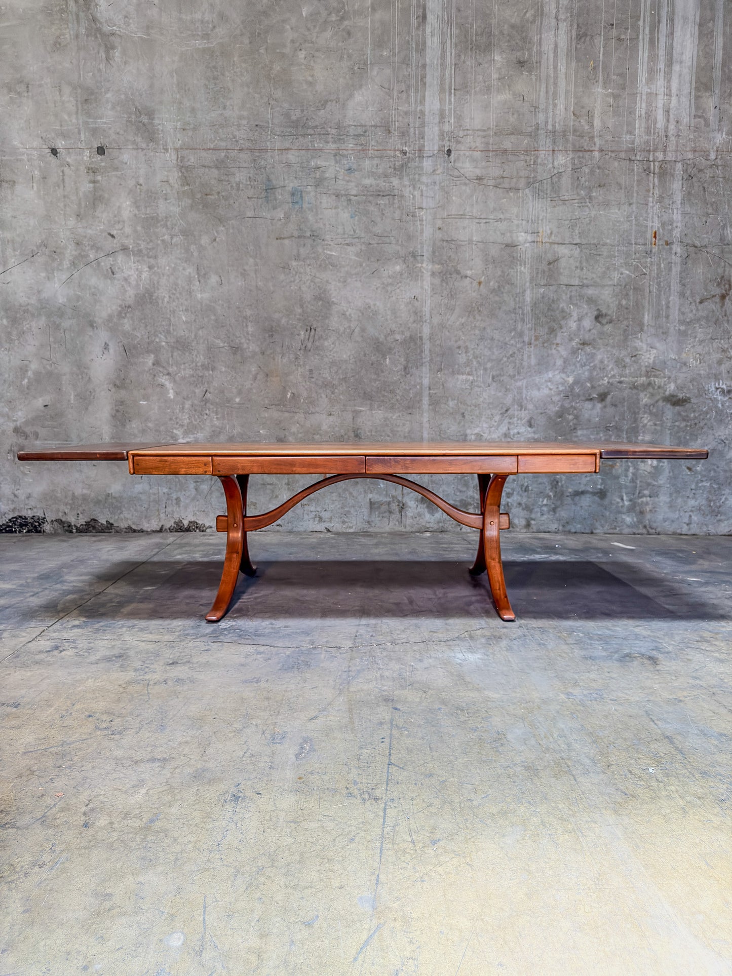 Historic Arthur Espenet Carpenter "Wishbone" Extension Dining Table - 1975 Bolinas Shop