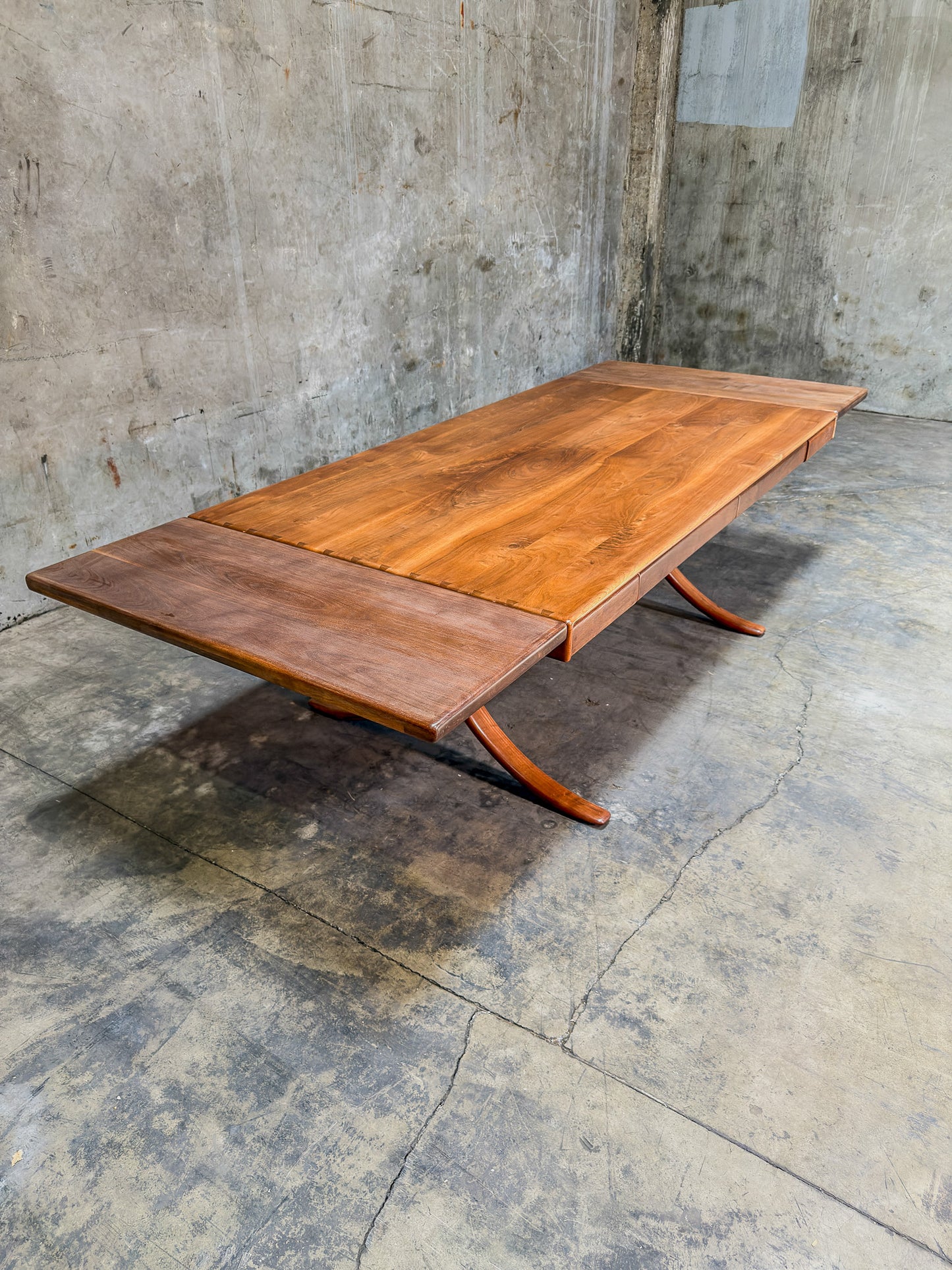 Historic Arthur Espenet Carpenter "Wishbone" Extension Dining Table - 1975 Bolinas Shop