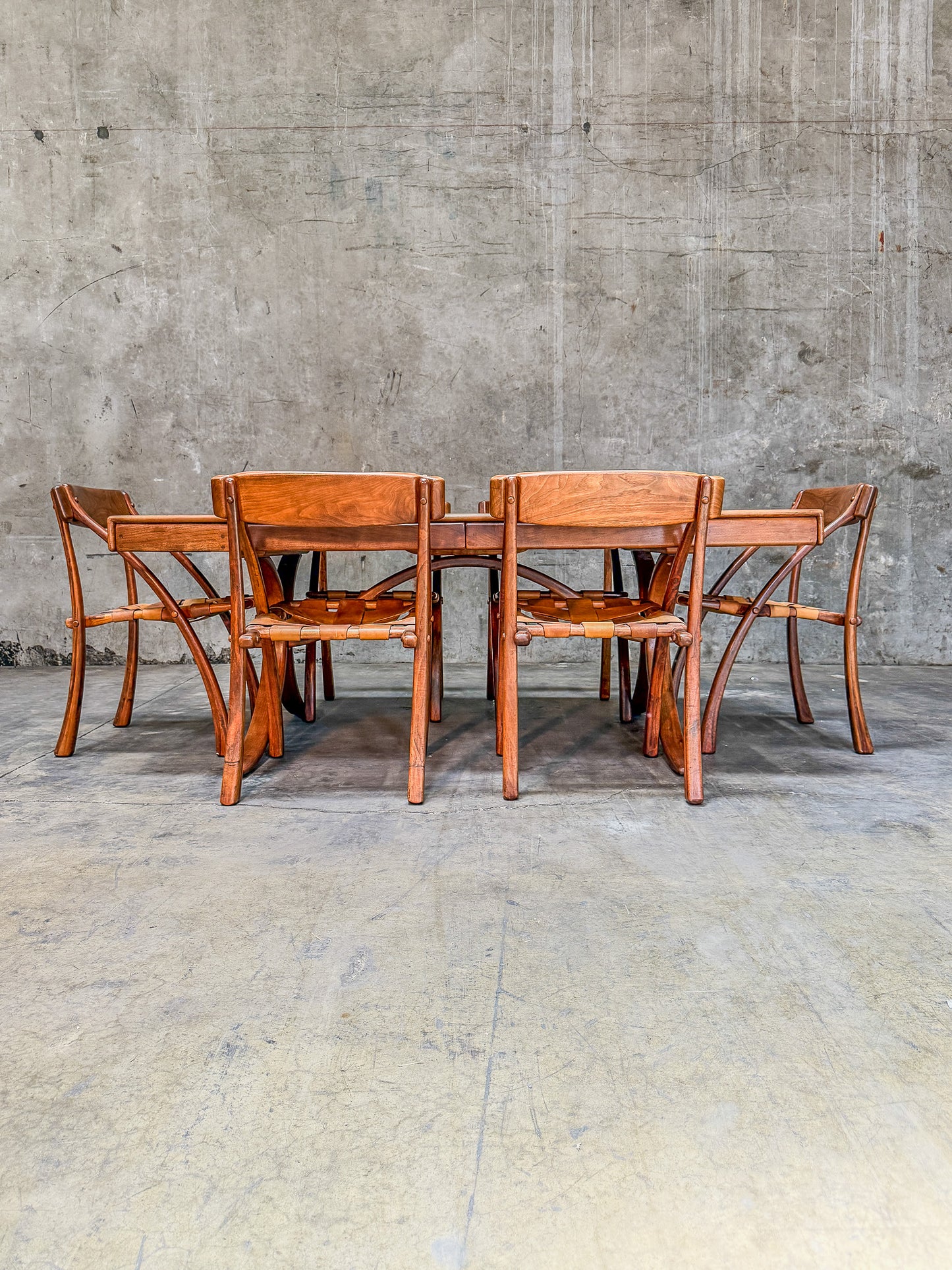 Historic Arthur Espenet Carpenter "Wishbone" Extension Dining Table - 1975 Bolinas Shop