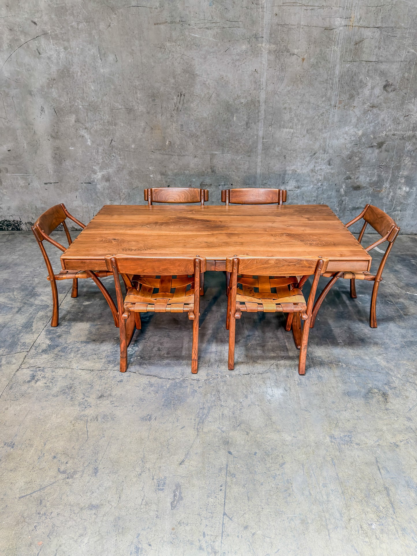 Historic Arthur Espenet Carpenter "Wishbone" Extension Dining Table - 1975 Bolinas Shop