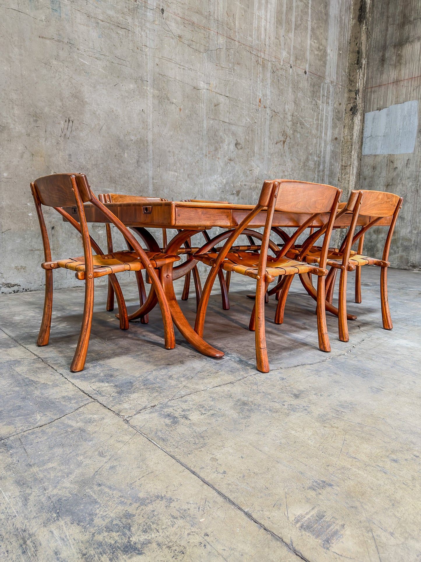 Historic Arthur Espenet Carpenter "Wishbone" Extension Dining Table - 1975 Bolinas Shop