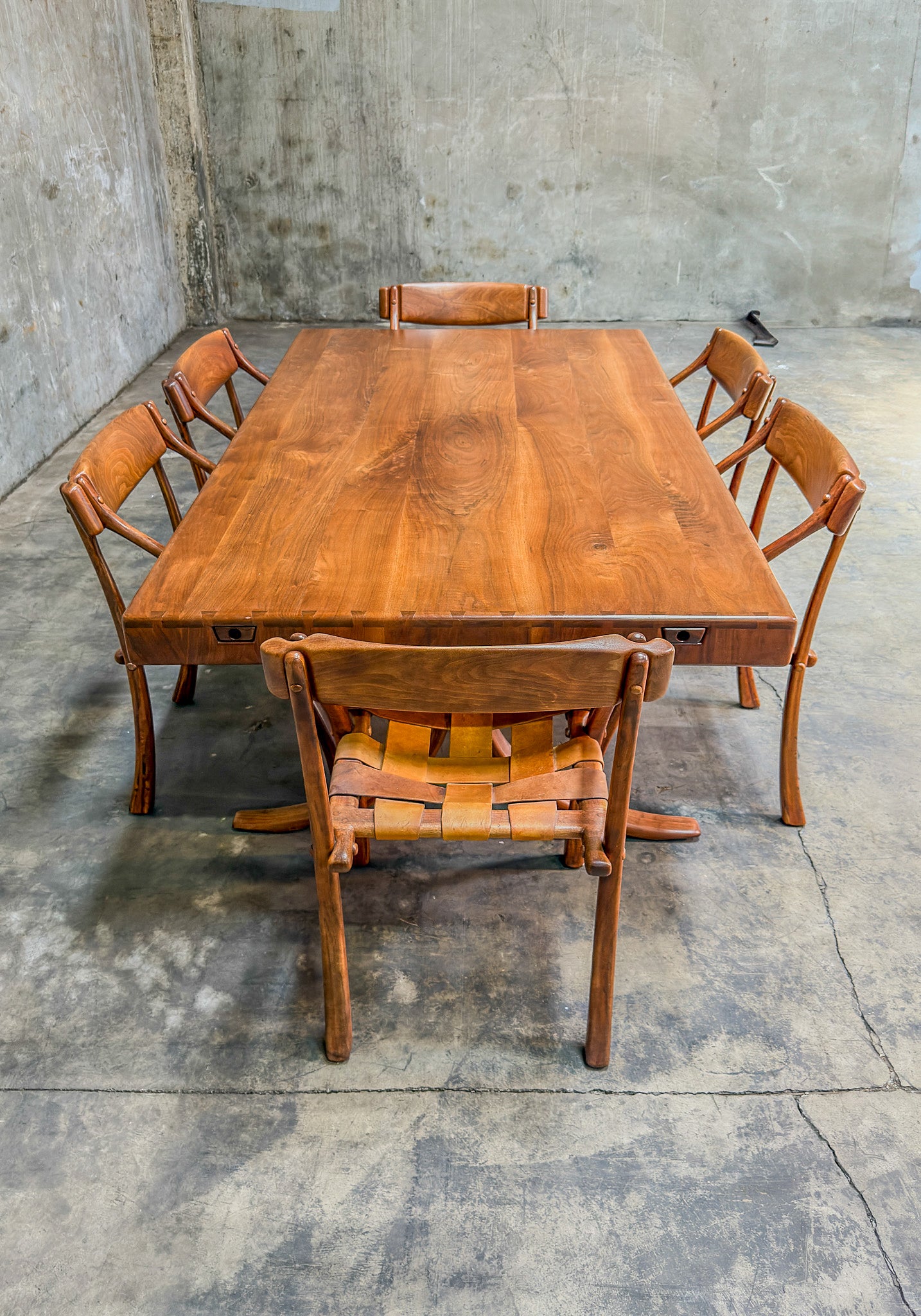 Historic Arthur Espenet Carpenter "Wishbone" Extension Dining Table - 1975 Bolinas Shop