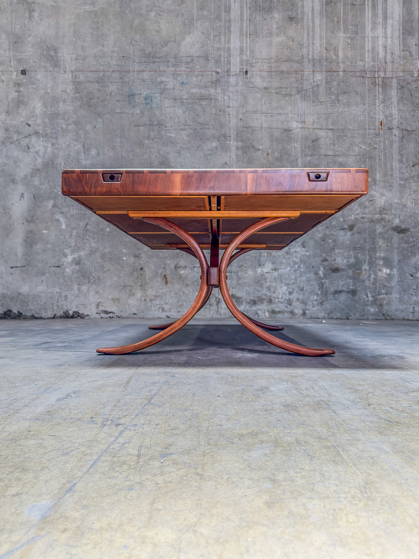 Historic Arthur Espenet Carpenter "Wishbone" Extension Dining Table - 1975 Bolinas Shop