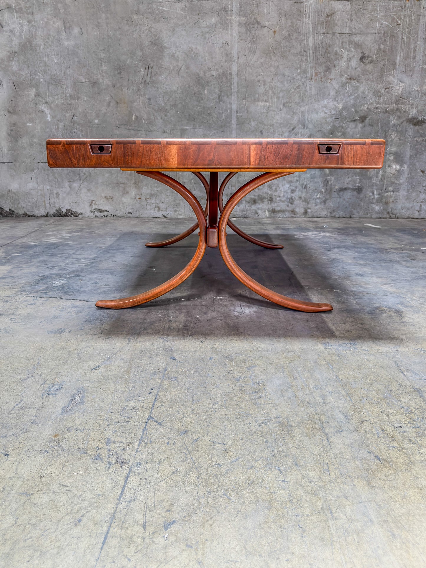Historic Arthur Espenet Carpenter "Wishbone" Extension Dining Table - 1975 Bolinas Shop