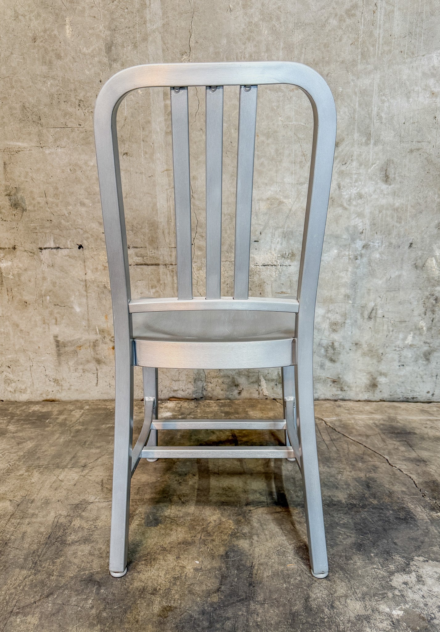 Rare Set of 8 Vintage (Pre-1990) Emeco 1006 Aluminum Navy Chairs - Excellent Condition!