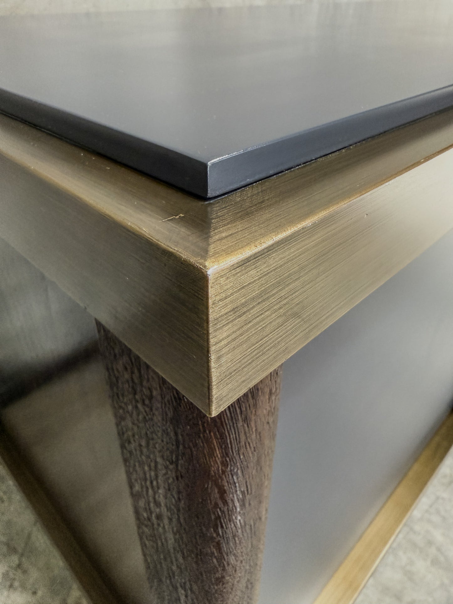 Jiun Ho Montresor Sideboard - Oak, Cinnamon Brass Accents