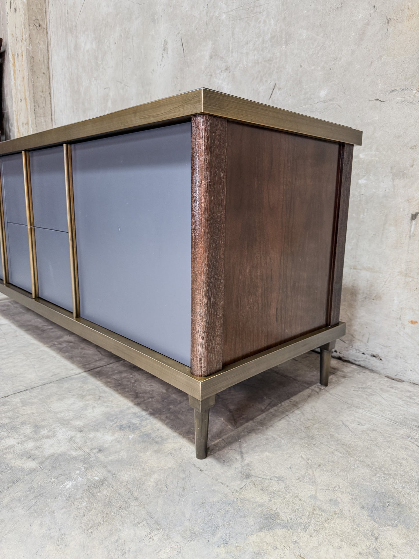 Jiun Ho Montresor Sideboard - Oak, Cinnamon Brass Accents