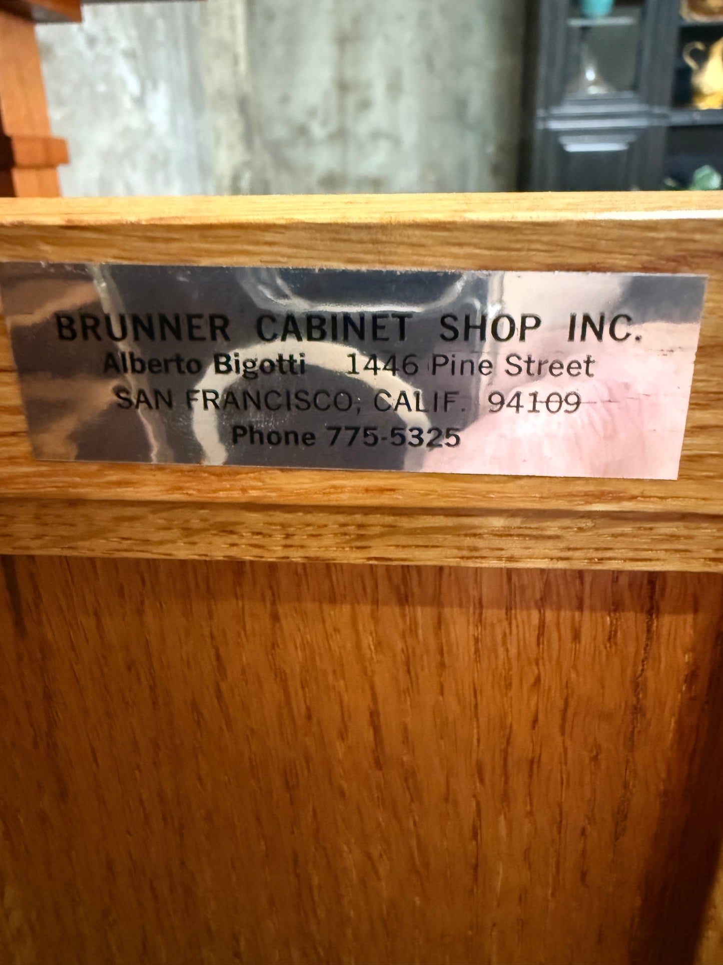 1970s Custom Handcrafted Arts & Crafts Revival Sideboard with Fold-Out Top and Lined Drawers – Brunner Cabinet Shop, San Francisco