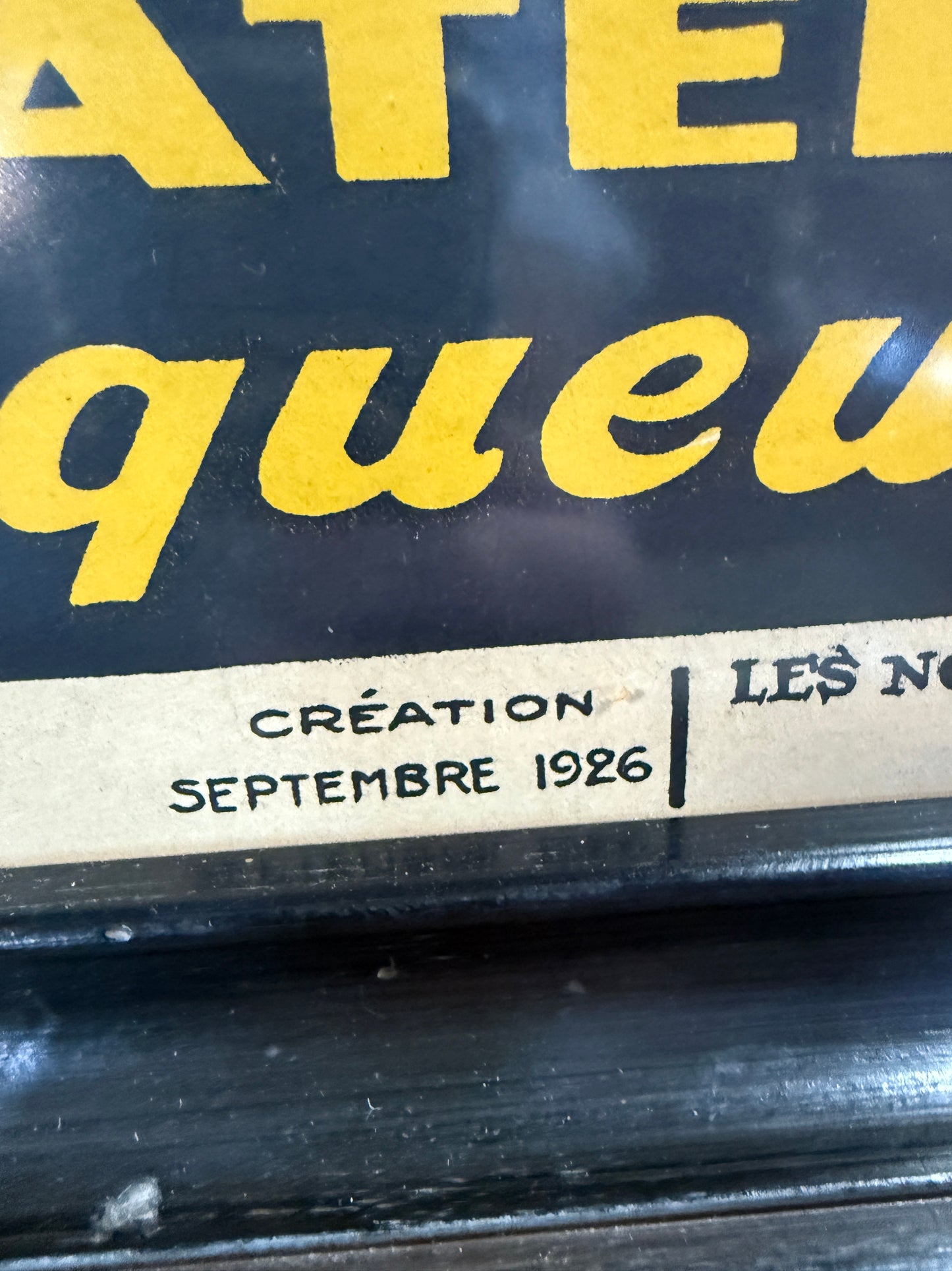 Original 1926 Art Deco Brasserie Lengrand Poster, Phi (Paul Nerfi) Frog Beer French Vintage Advertising Lithograph (44" x 32")