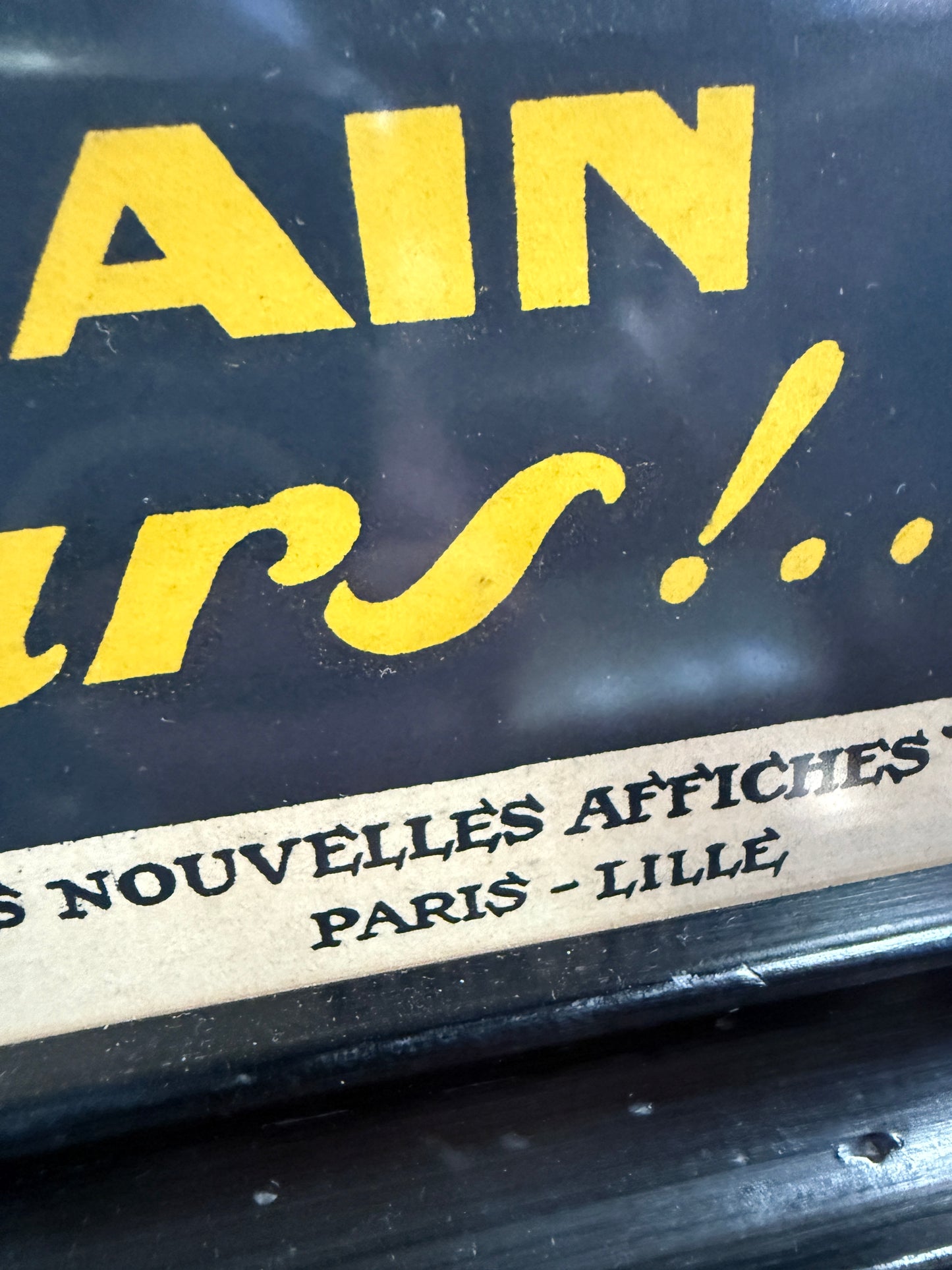 Original 1926 Art Deco Brasserie Lengrand Poster, Phi (Paul Nerfi) Frog Beer French Vintage Advertising Lithograph (44" x 32")