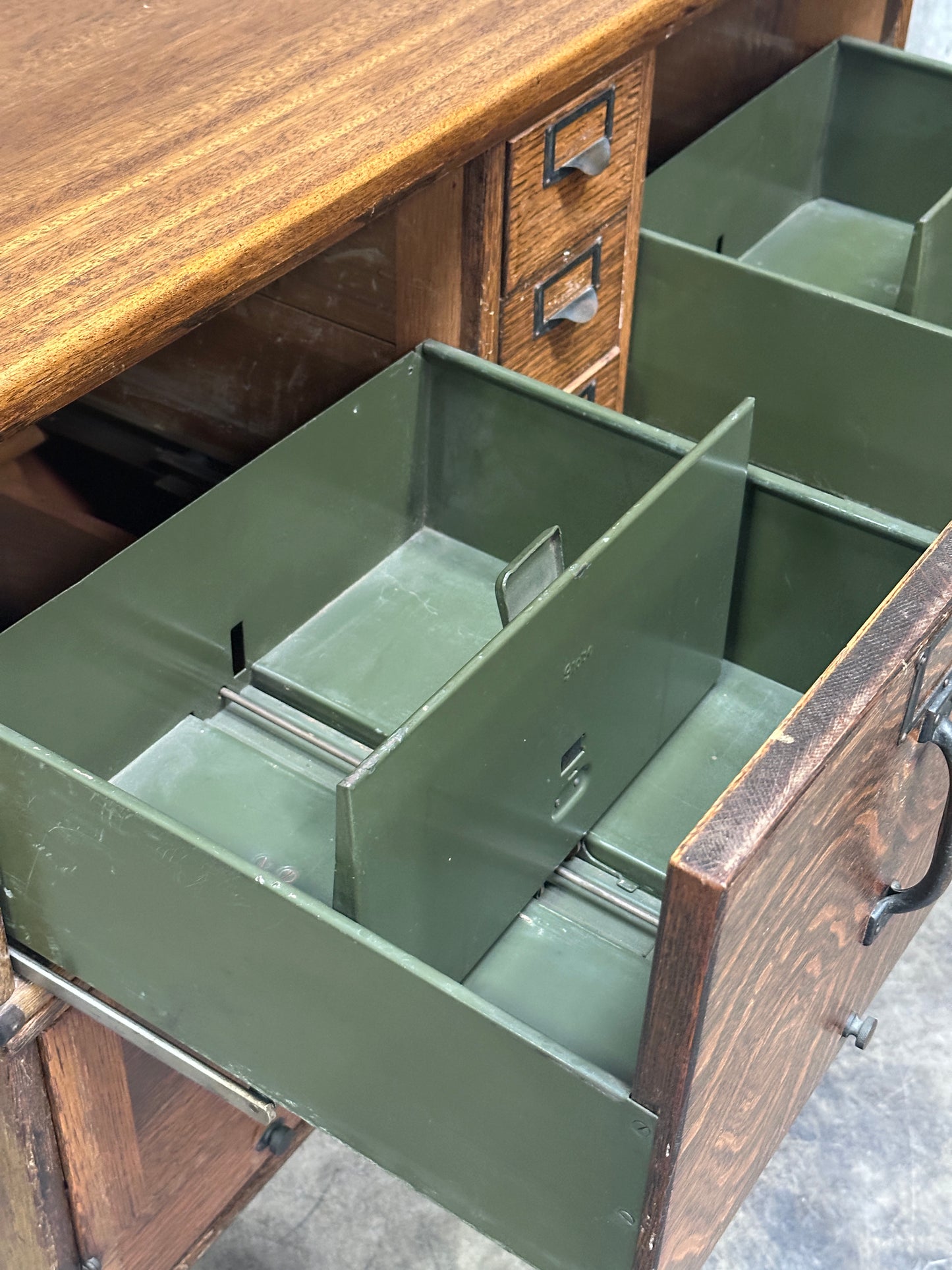 Globe-Wernicke Antique Sectional File Cabinet, Quartersawn Oak