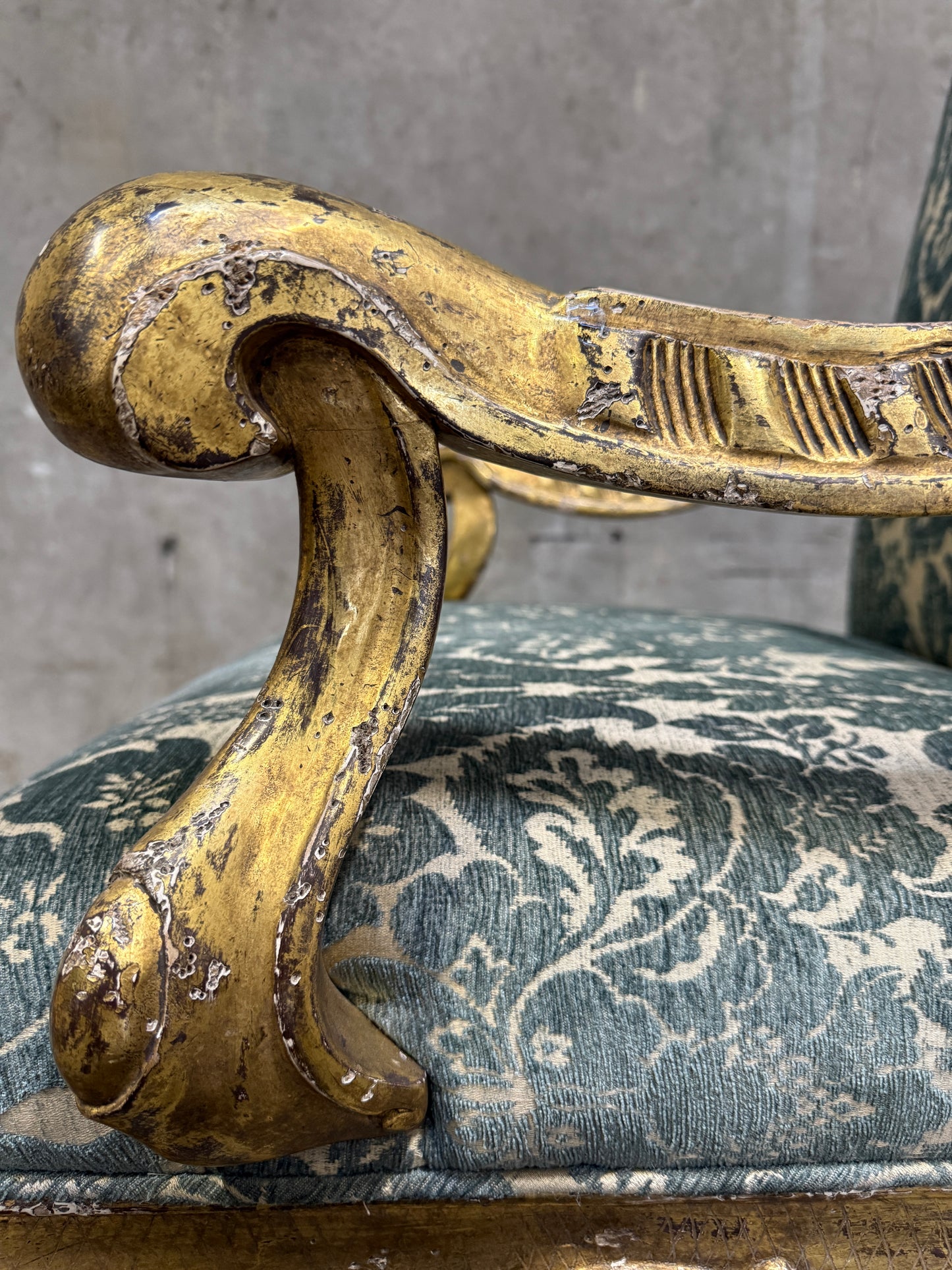 Pair of Early 19th Century Georgian Giltwood Armchairs, Hand-Carved, Made in England