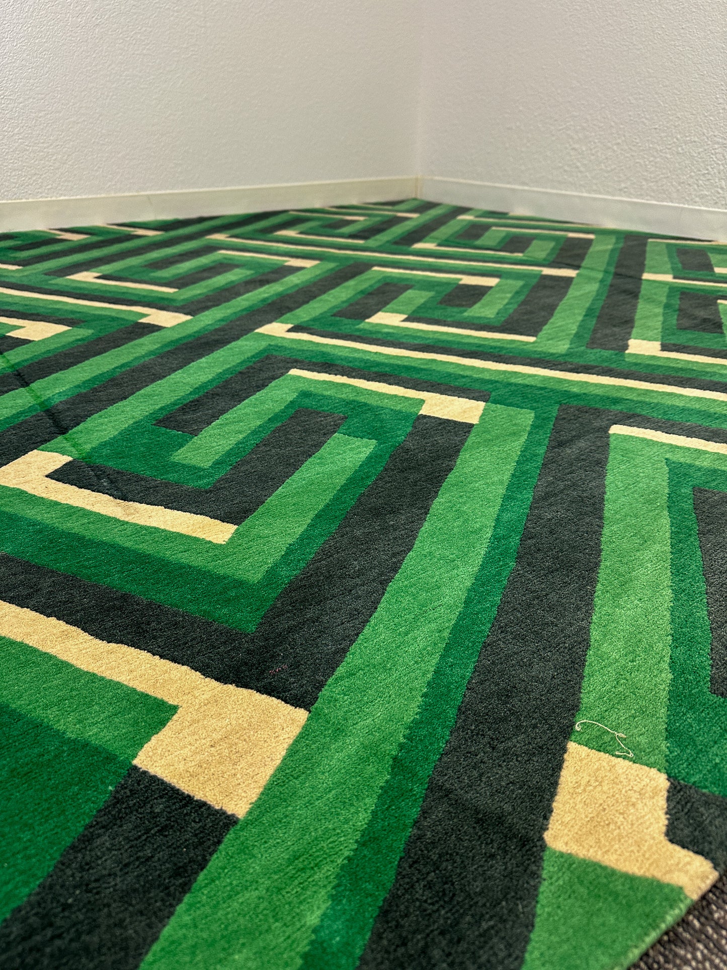 Suzanne Sharp for The Rug Company Handmade, Cut Pile, Wool "Key Shadow" 8'x8'