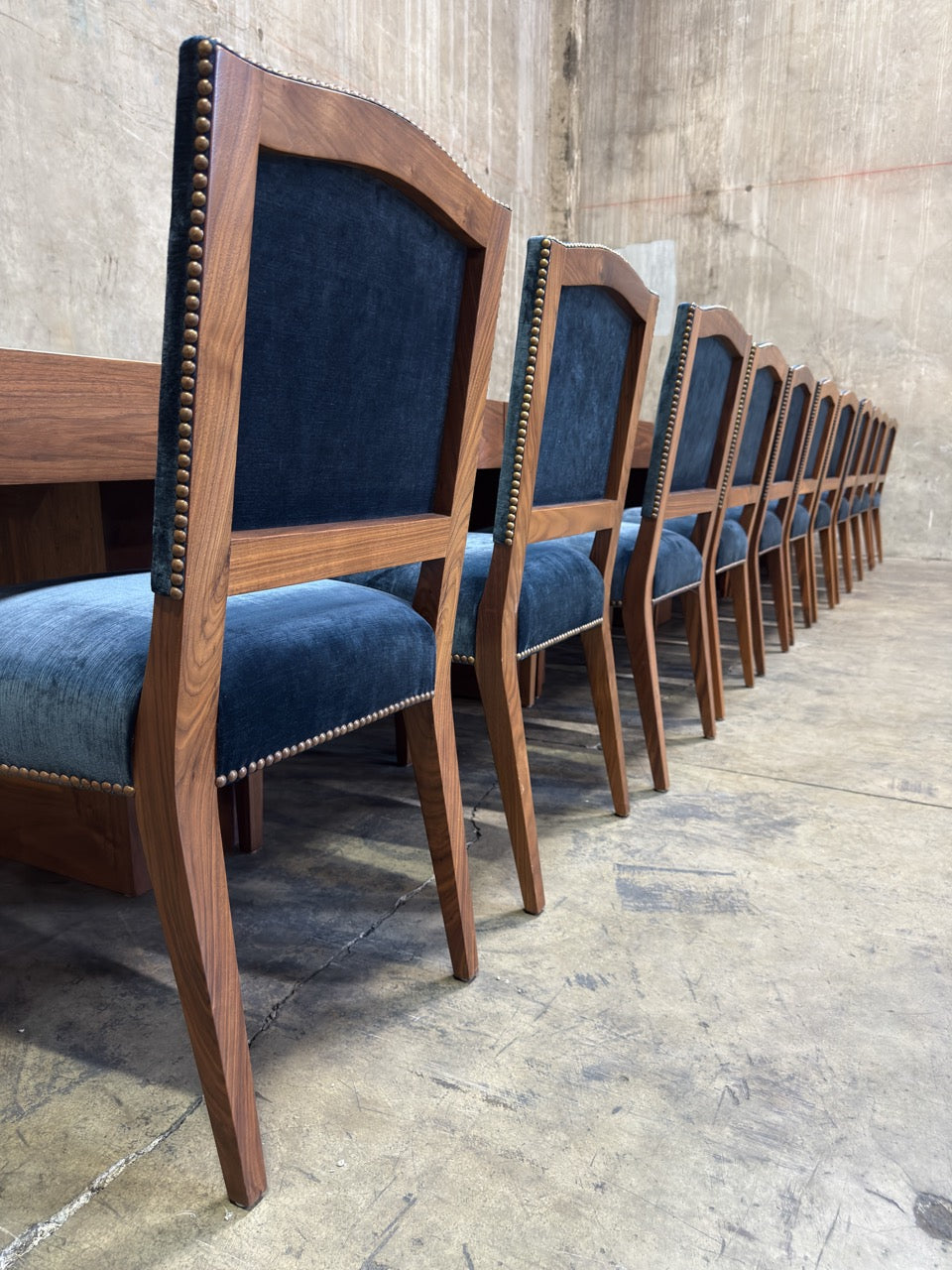 Uhuru Design Custom Walnut Extension Dining Table — Commissioned for George Clooney, 2010, Brooklyn NY